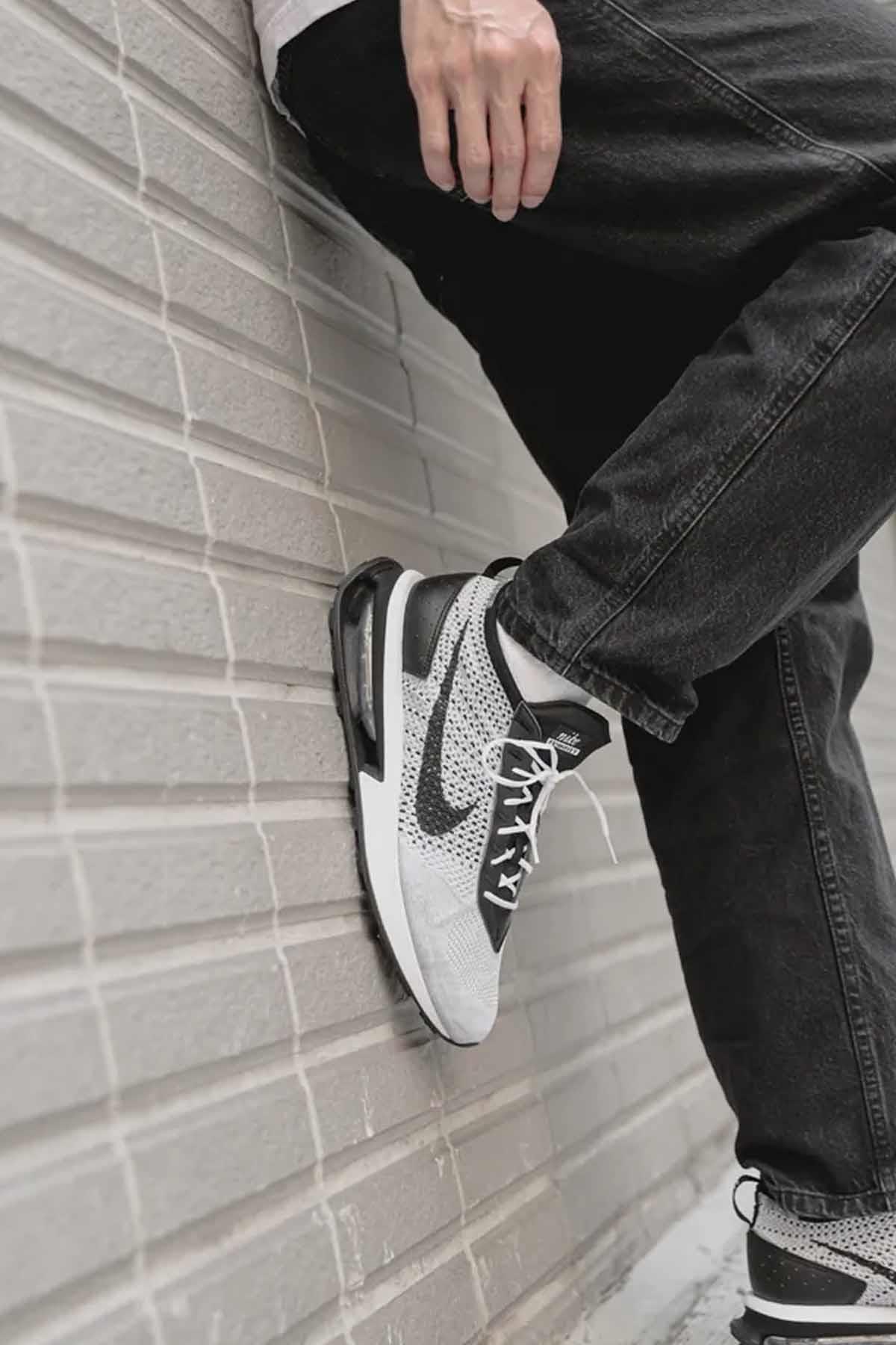 NIKESneakerNike Air Max Flyknit Racer Erkek Sneaker Ayakkabı DJ6106-002-BEYAZ-SYH