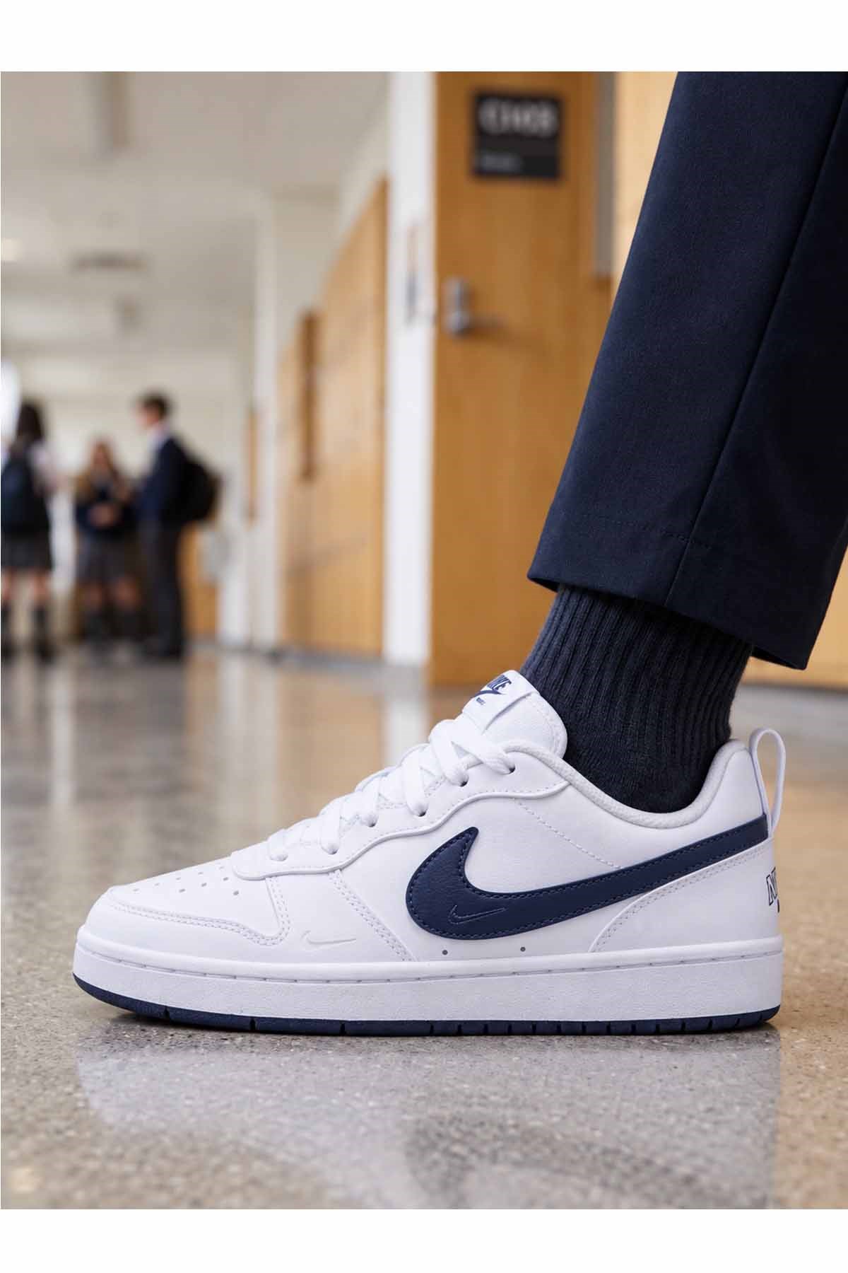 NIKESneakerNike Court Borough LOW BRND Kadın Sneaker IV5964-100BEYAZ