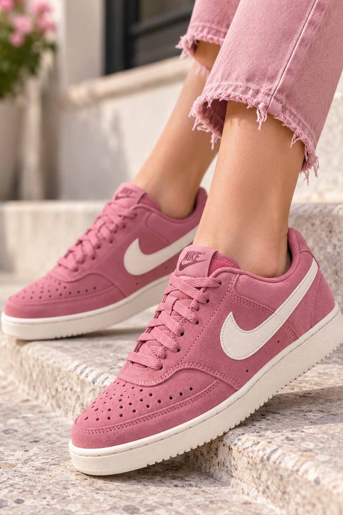 NIKESneakerNike W COURT VISION LO SD PRM Kadın Sneaker IQ9758-600Çok Renkli