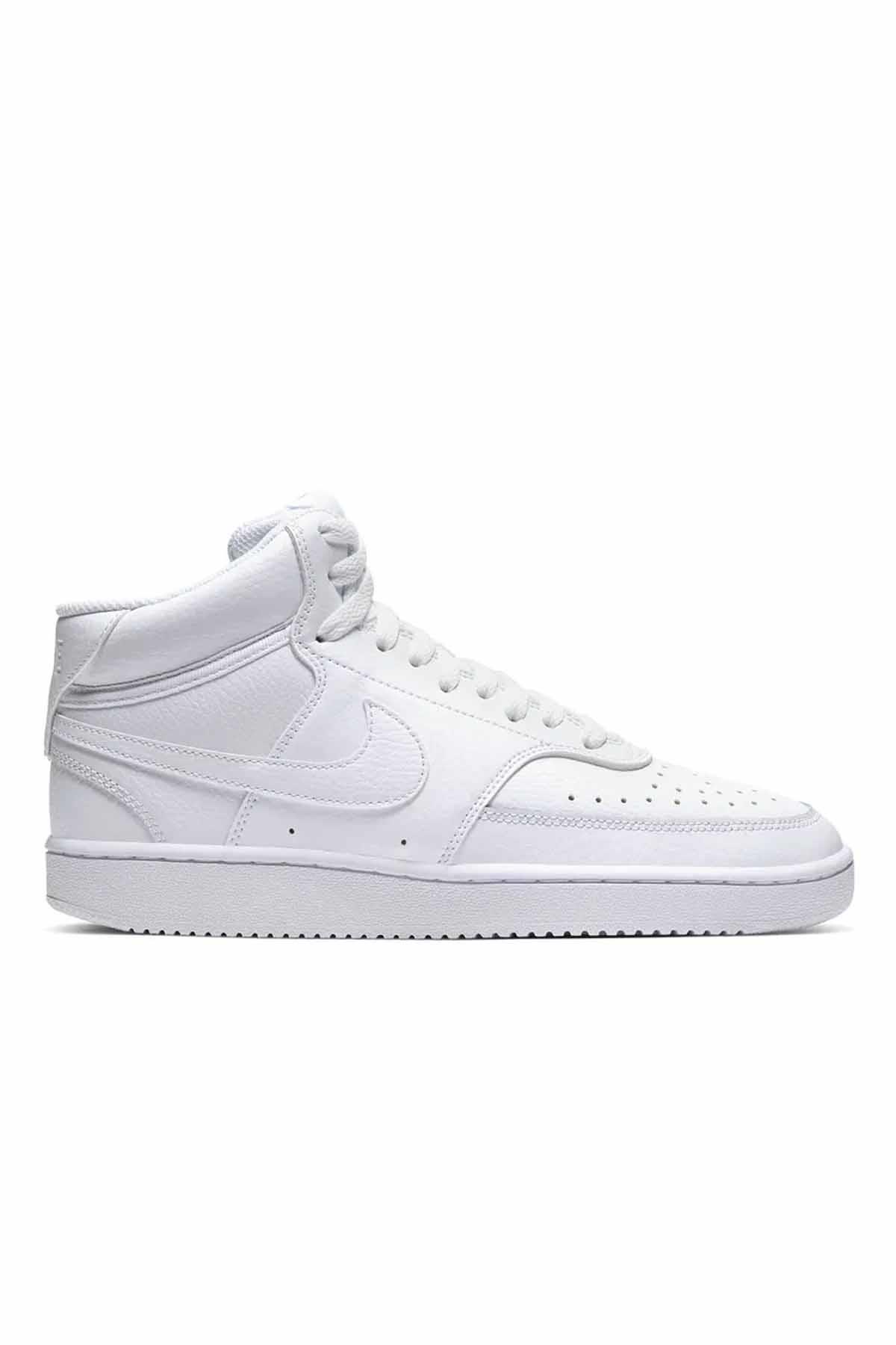 NIKESneakerNike Wmns Court Vision Mid Kadın Sneaker Ayakkabı CD5436-100-BEYAZ