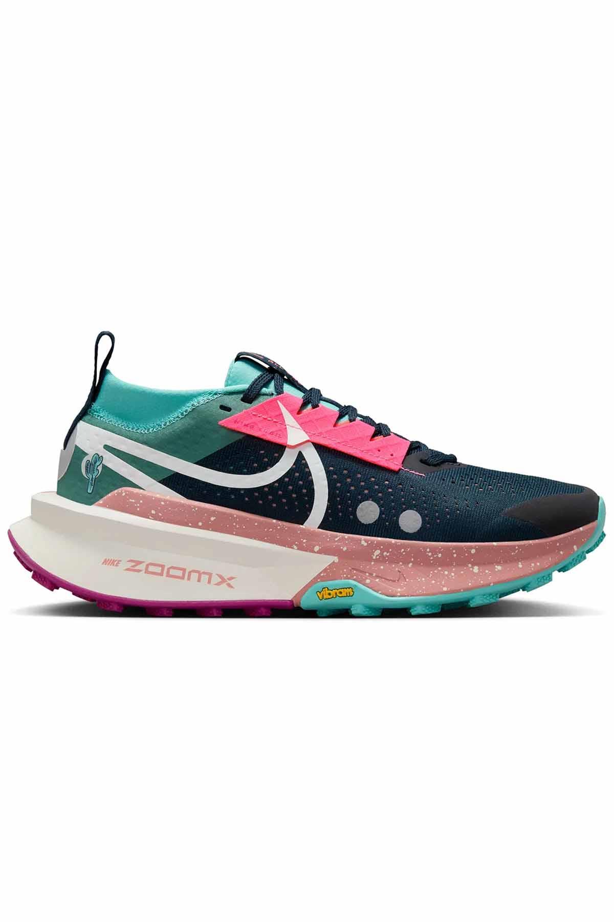 NIKESneakerW NIKE ZOOMX ZEGAMA TRAIL 2 Kadın Sneaker Ayakkabı FD5191-400-Çok Renkli