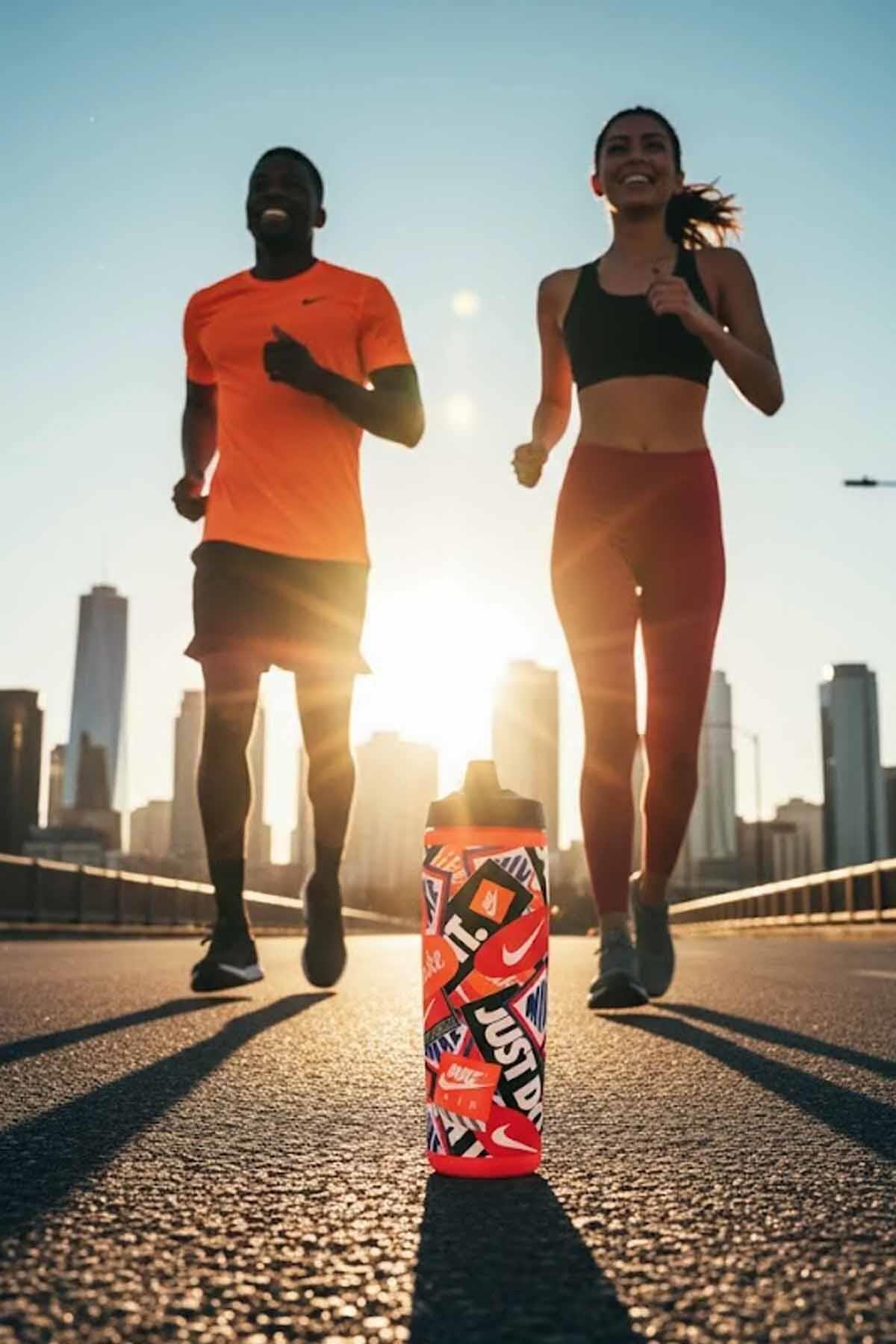 NIKESulukNike Refuel Bottle 24 Oz Graphic Unisex Suluk N.100.9956.625.24-Çok Renkli