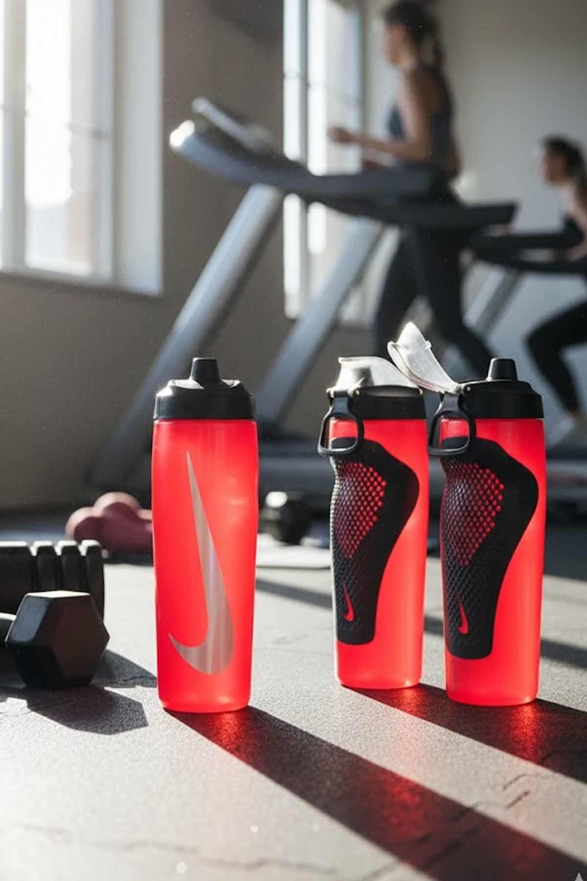 NIKESulukNike Refuel Bottle Locking Lid 24 Oz Unisex Suluk N.100.7668.640.24-Uni. Red