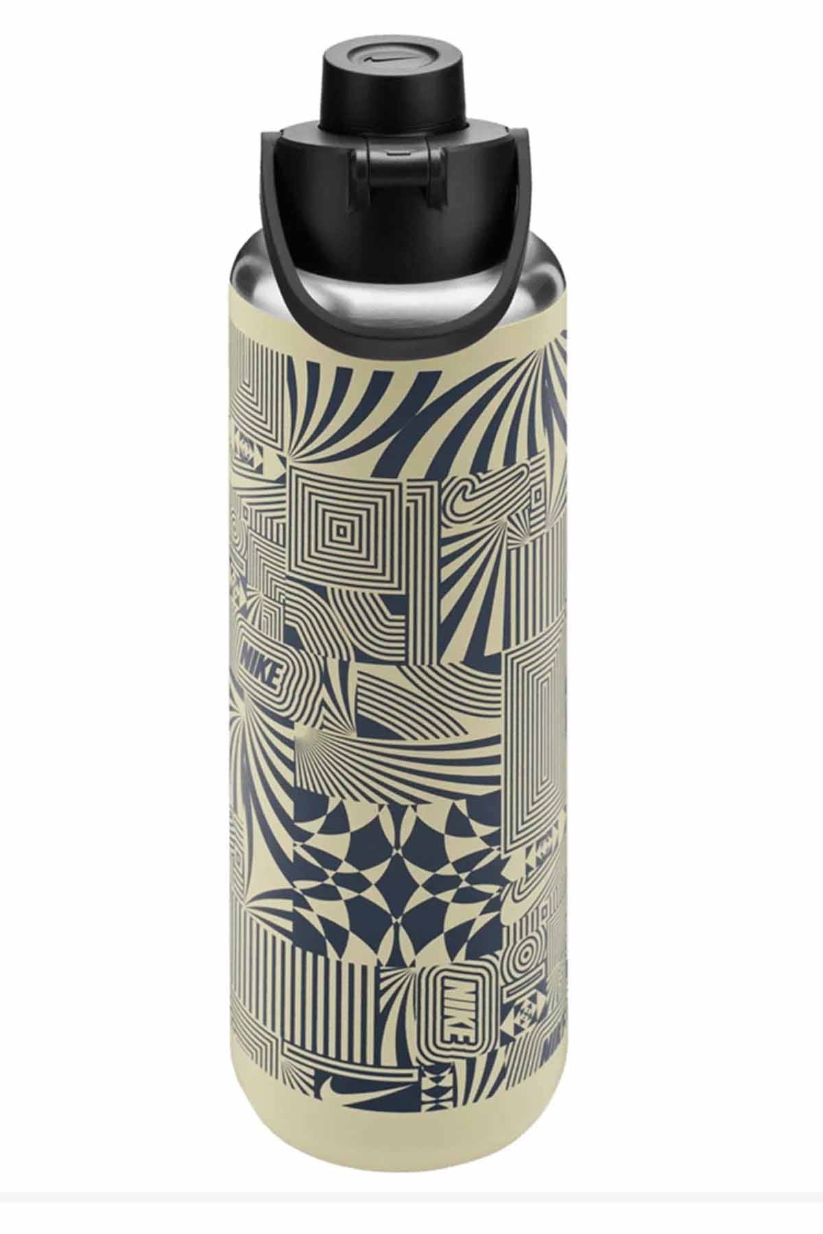 NIKESulukNike SS RECHARGE CHUG BOTTLE 32 OZ GRAPHIC RFSH LT KHAKI/BLA Unisex Suluk N.101.3810.237.32Bej