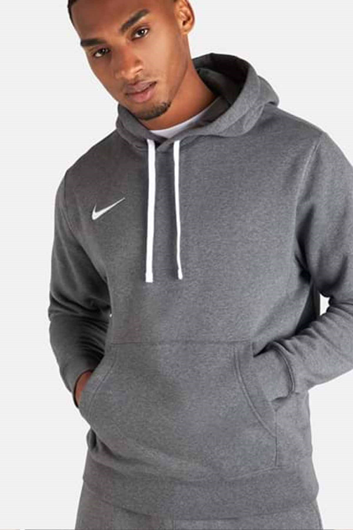 NIKESweatshirtNike M Flc Park20 Po Hoodie Erkek Sweatshirt CW6894-071-Gri