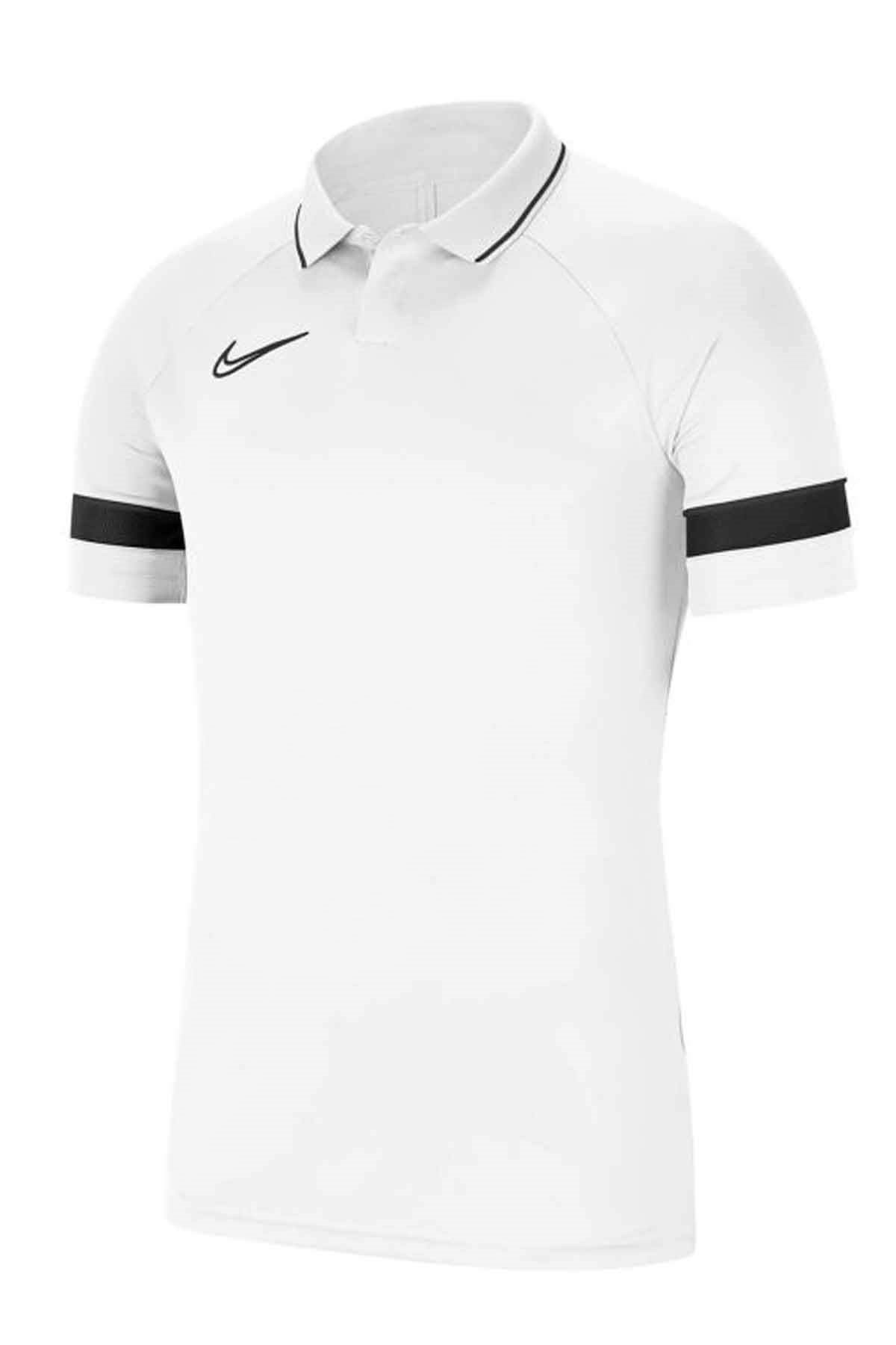NIKETişörtNike Df Acd21 Polo Ss Erkek Tişört CW6104-100-BEYAZ