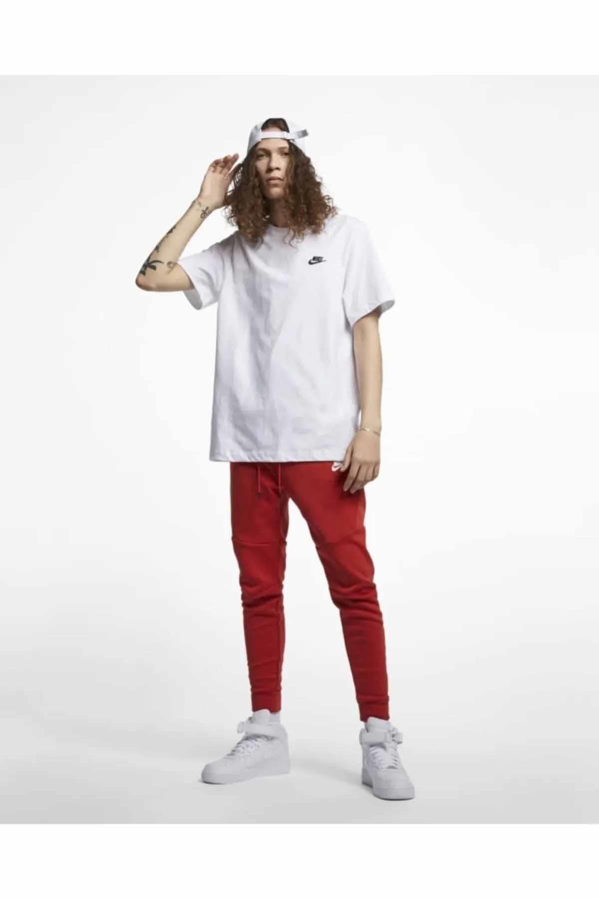 NIKETişörtNike Erkek Tişört %100  Pamuklu Kumaş Erkek Tişört AR4997-101-BEYAZ
