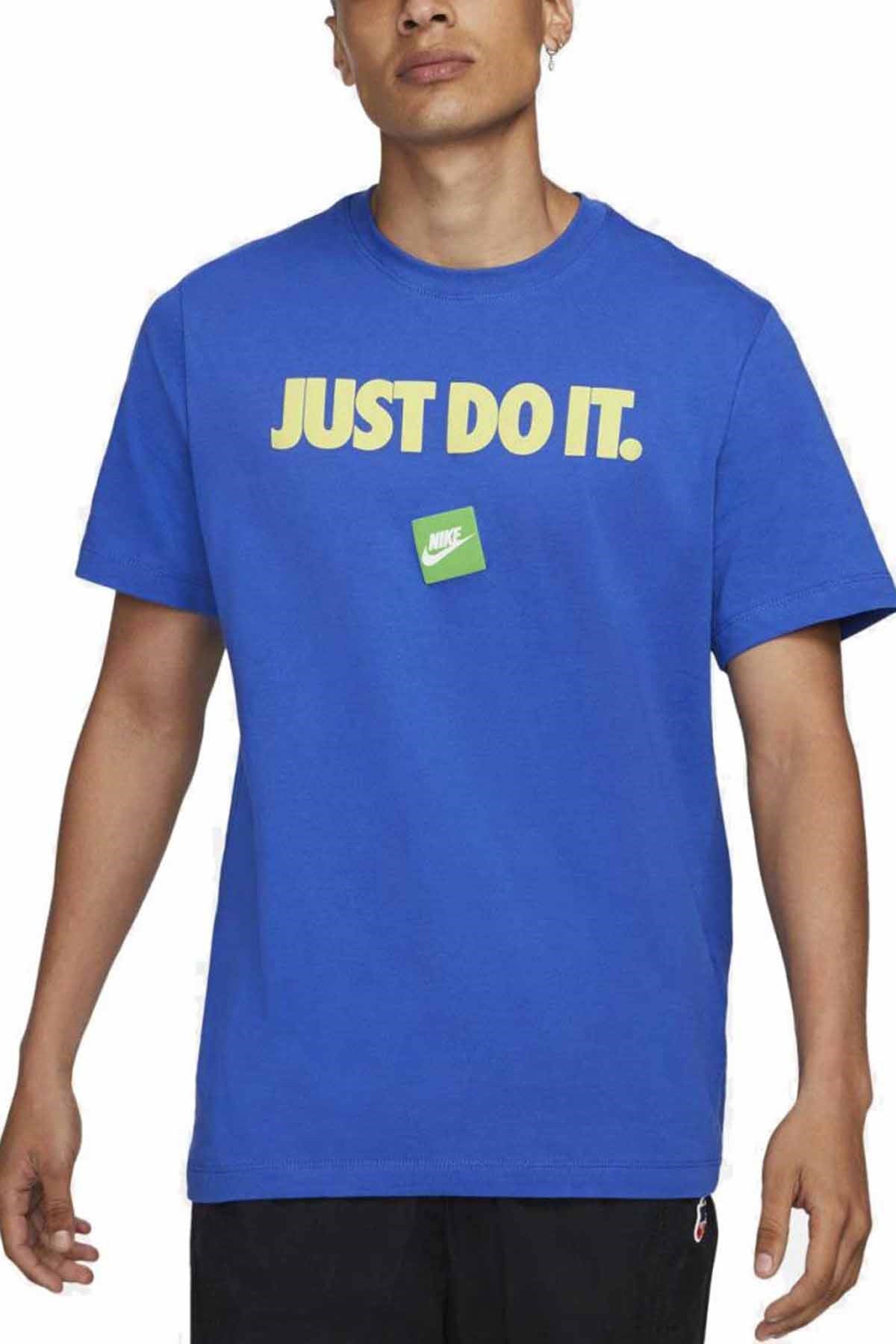 NIKETişörtNike M Nsw Tee Jdi 12 Month Erkek Tişört DB6473-480-Mavi
