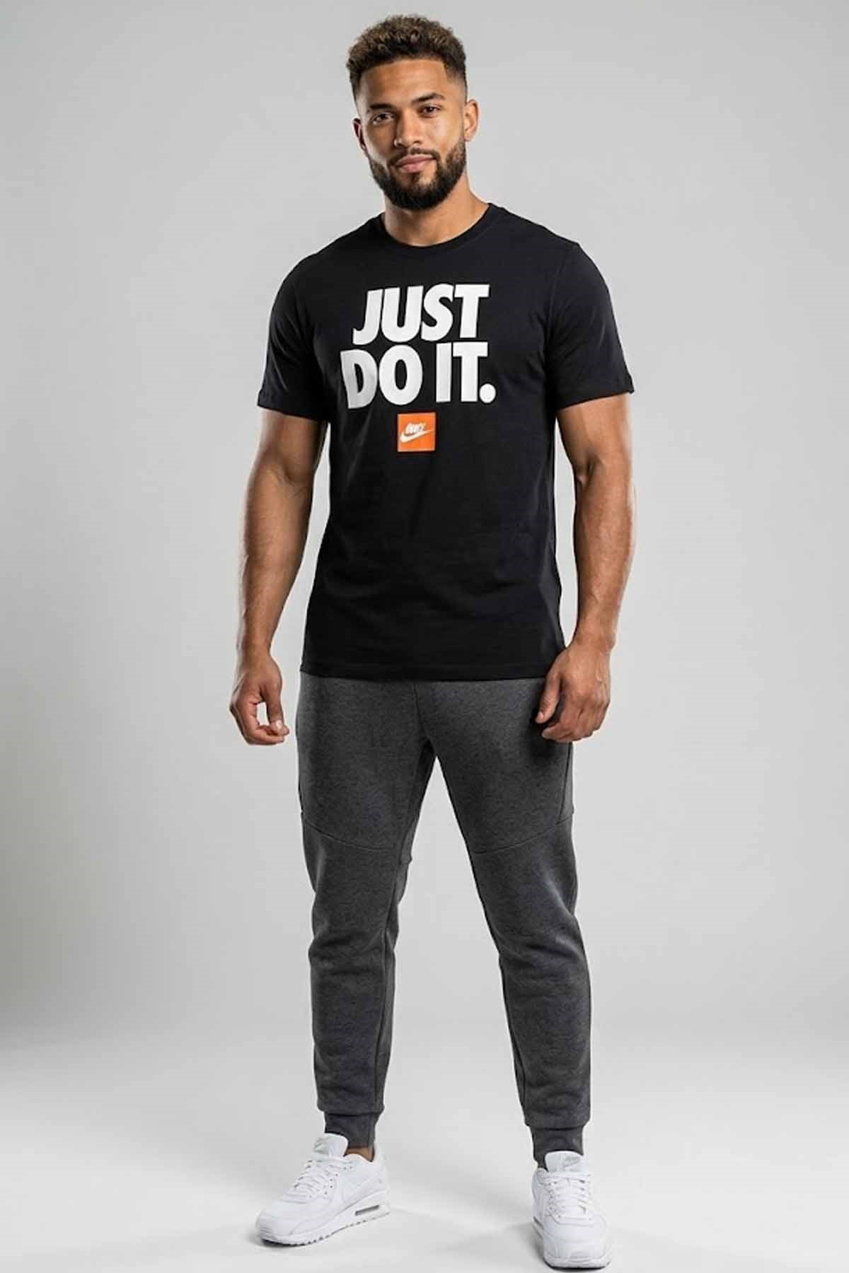 NIKETişörtNike  NSW TEE FRAN JDI VERBIAGE Erkek Tişört DZ2989-010Siyah