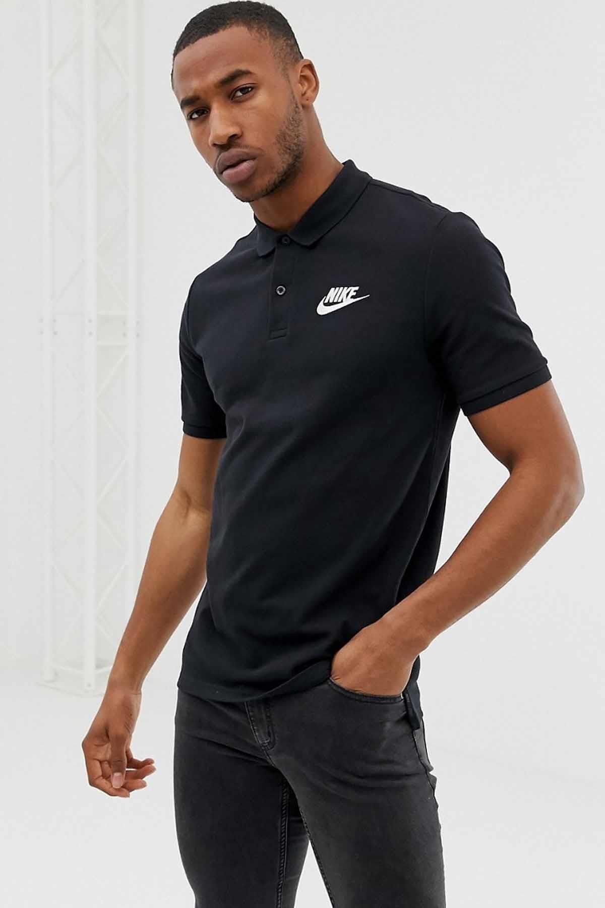 NIKETişörtNike Polo Tişört NSW CE Polo Match Up Erkek Tişört 909746-010-Siyah