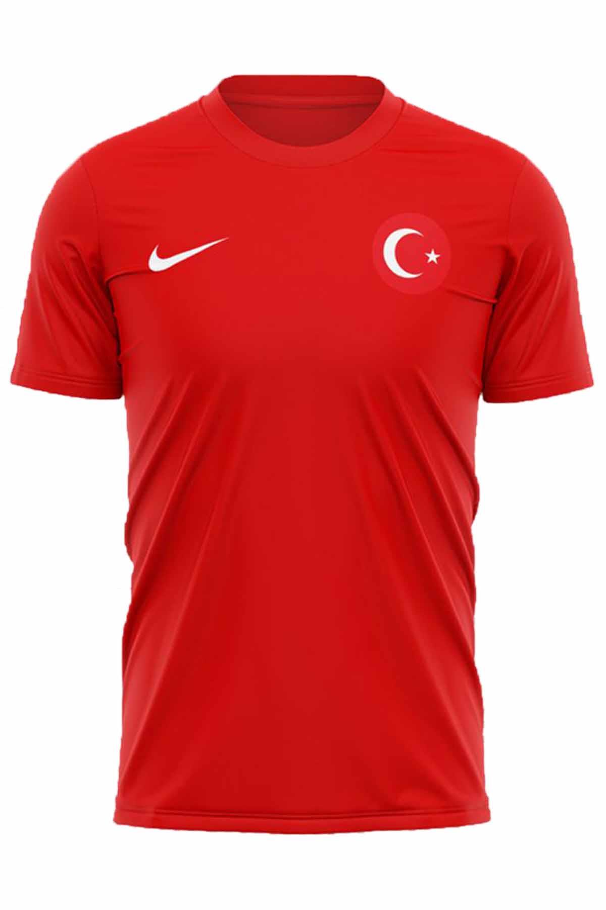 NIKETişörtNike Türkiye Milli Takım Forma Tişört Erkek Tişört NKT100-KIRMIZI