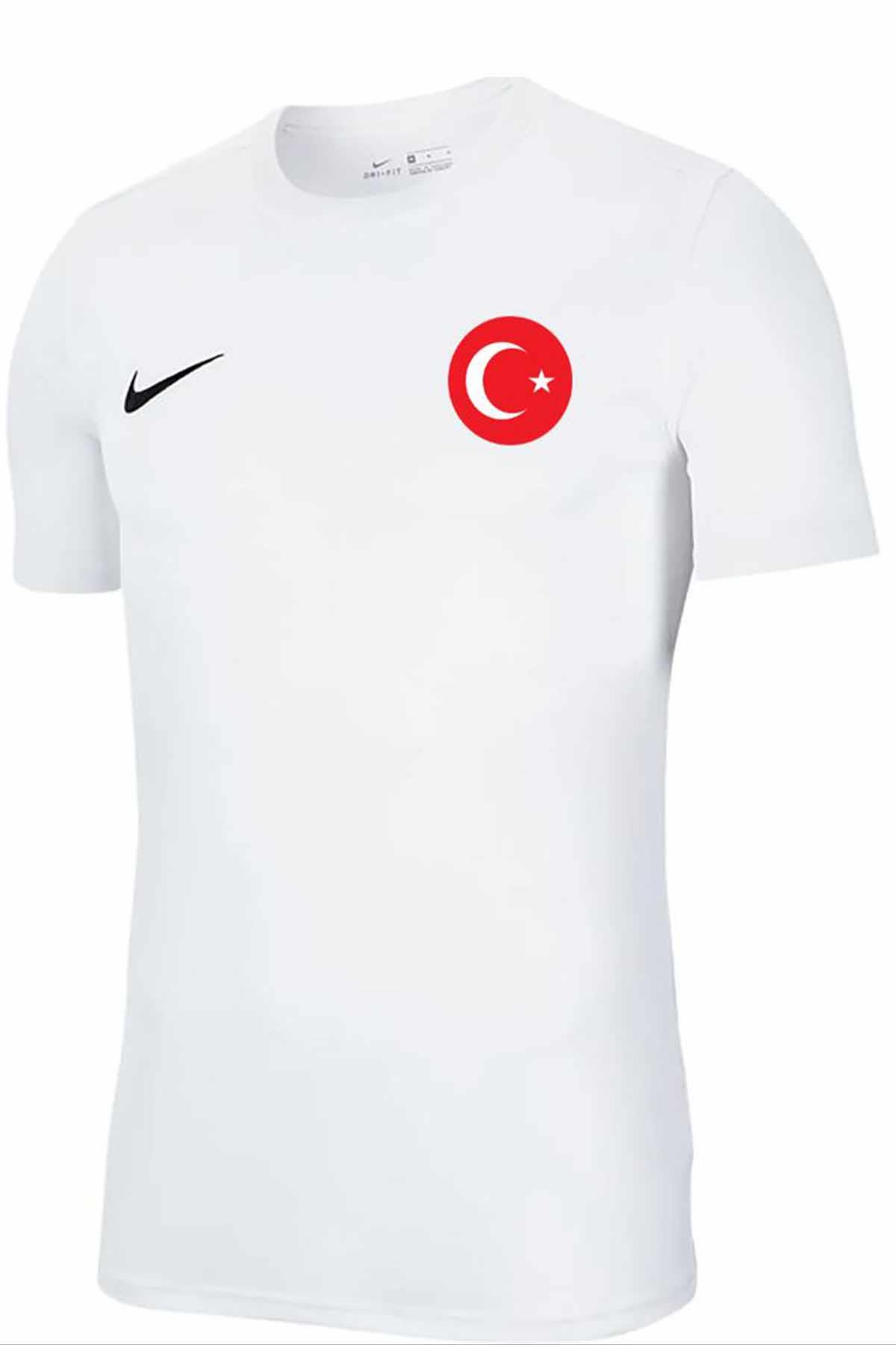 NIKETişörtNike Türkiye Milli Takım Forma Tişört Erkek Tişört NKT100-BEYAZ
