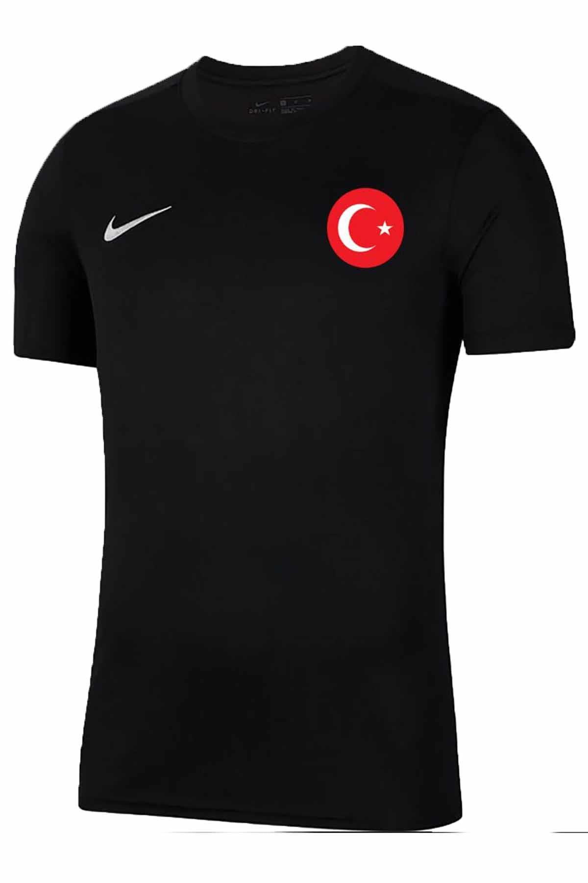 NIKETişörtNike Türkiye Milli Takım Forma Tişört Erkek Tişört NKT100-SIYAH