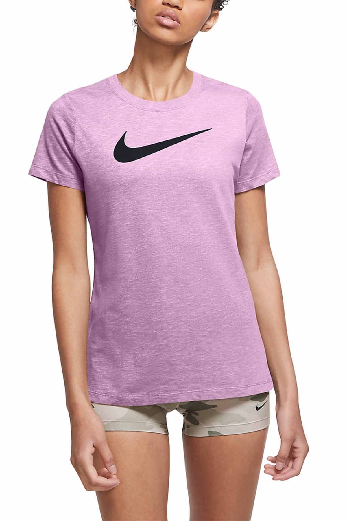 NIKETişörtNike W Dry Tee Dfc Crew Kadın Tişört AQ3212-591-Mor