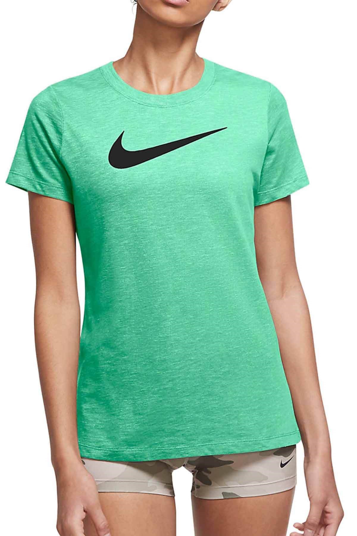 NIKETişörtNike W Dry Tee Dfc Crew Kadın Tişört AQ3212-343-Yeşil