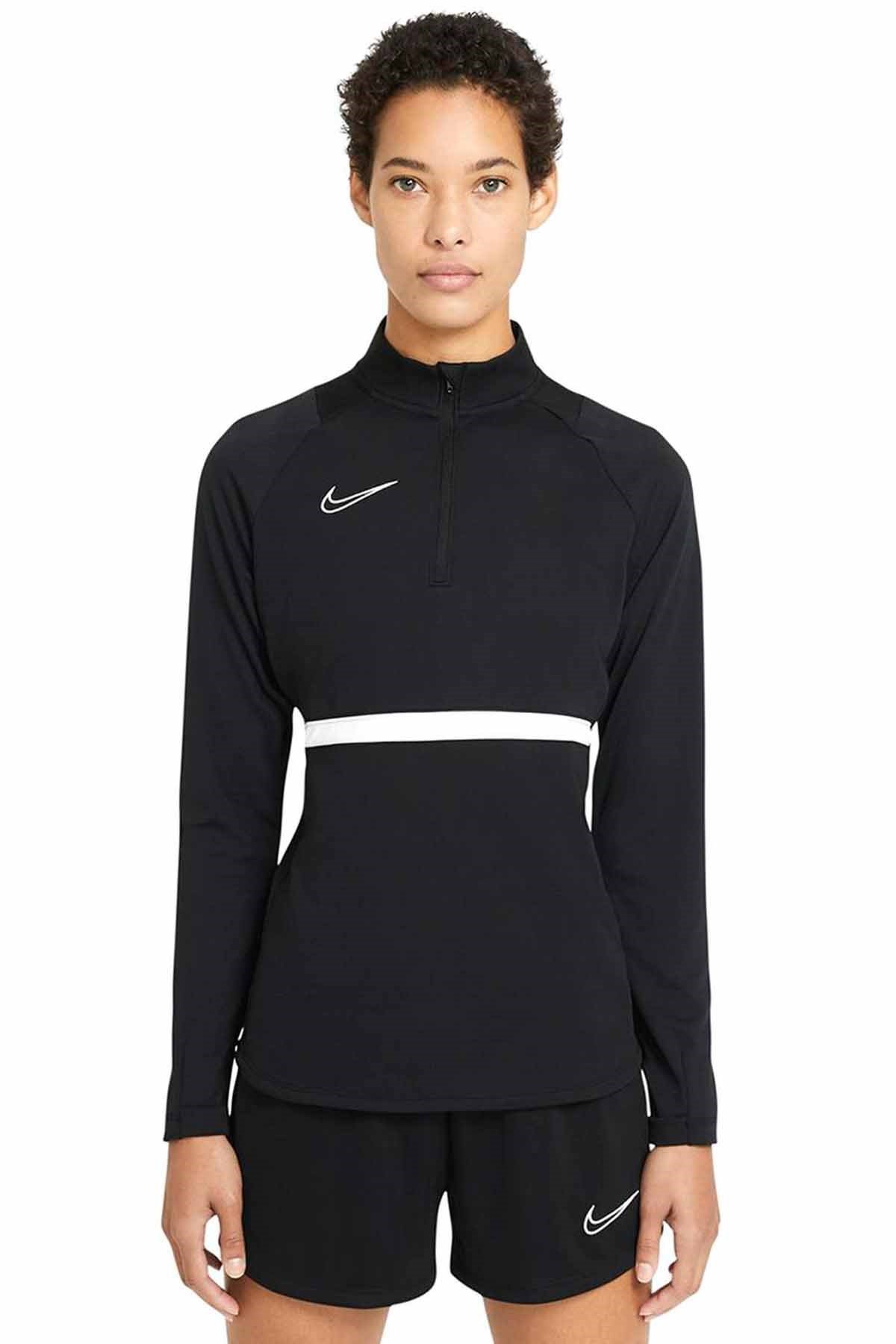 NIKEUzun Kollu TişörtNike W Df Acd21 Dril Top Kadın Uzun Kollu Tişört CV2653-010-Siyah