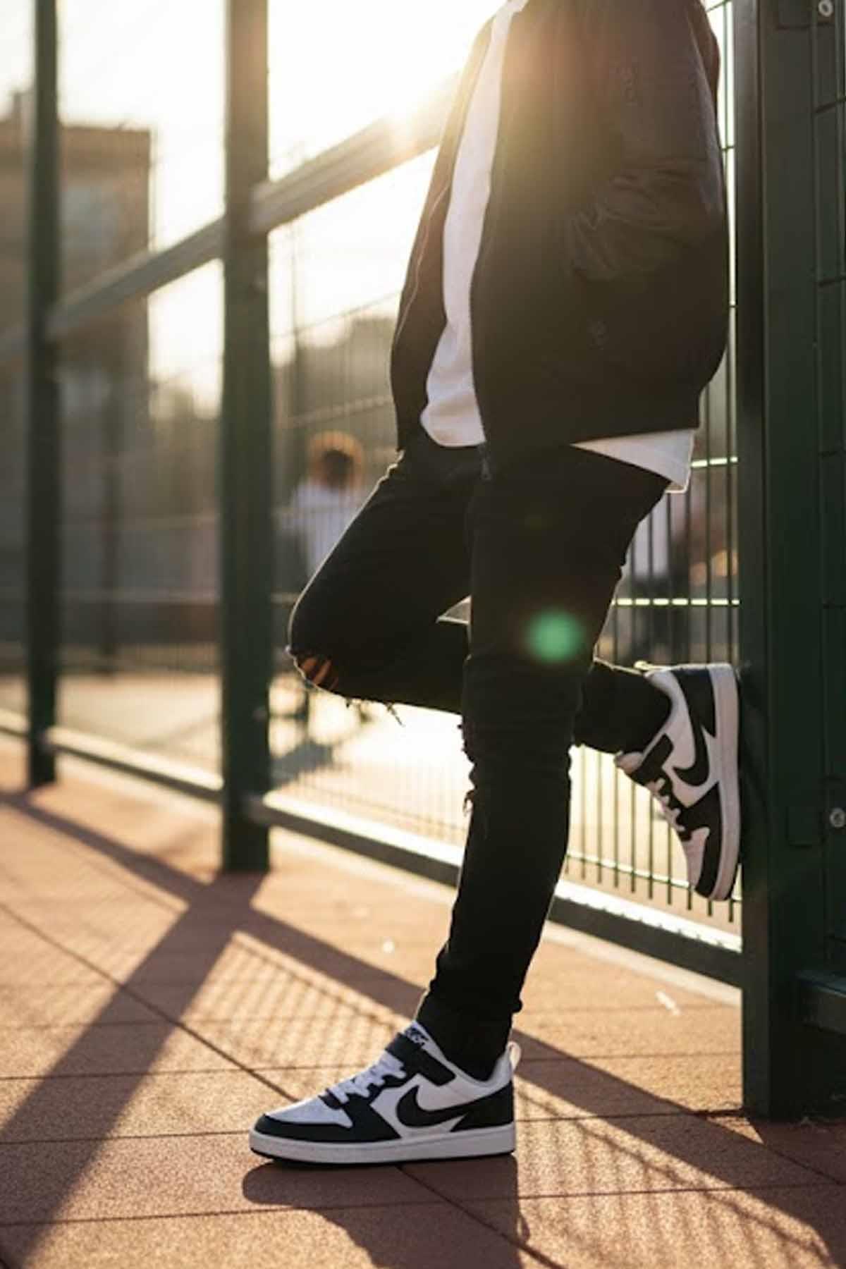 NIKEYürüyüş KoşuNike Court Borough Low Çocuk Yürüyüş Koşu Ayakkabı DV5457-131-BEYAZ