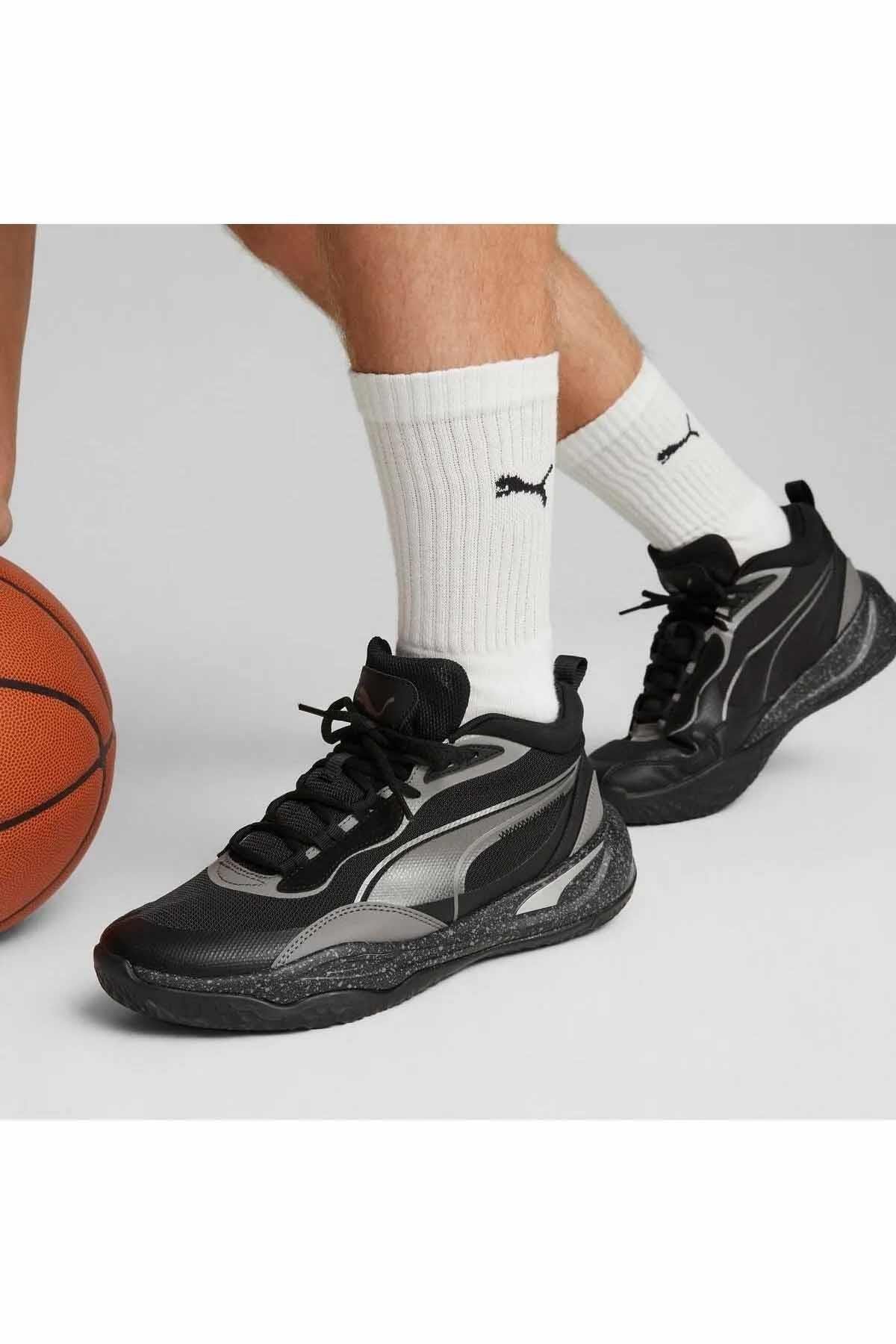 PUMA BasketbolPuma Basketbol Ayakkabısı Playmaker Pro Erkek Basketbol Ayakkabı 379014-01 SIYAH