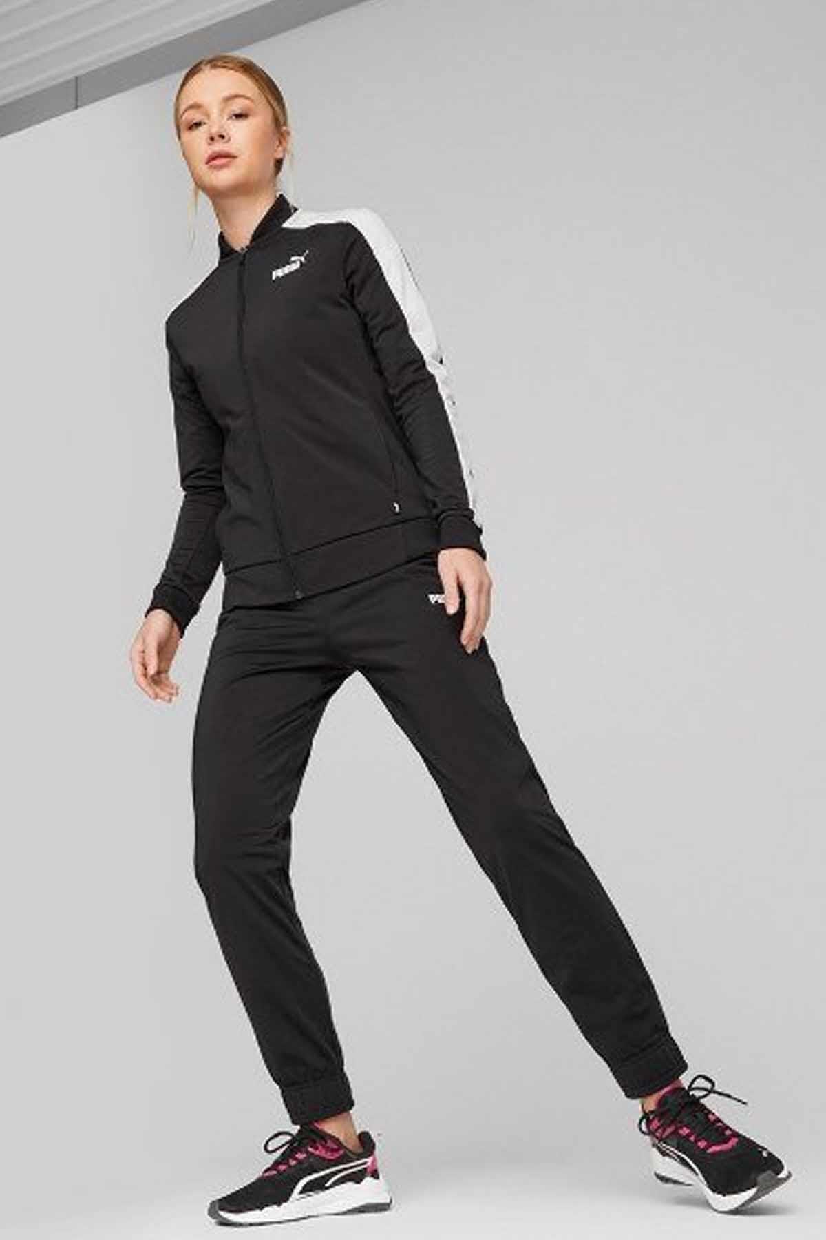 PUMAEşofman TakımPuma Baseball Tricot Suit Erkek Eşofman Takım 673700-01 SIYAH-BYZ