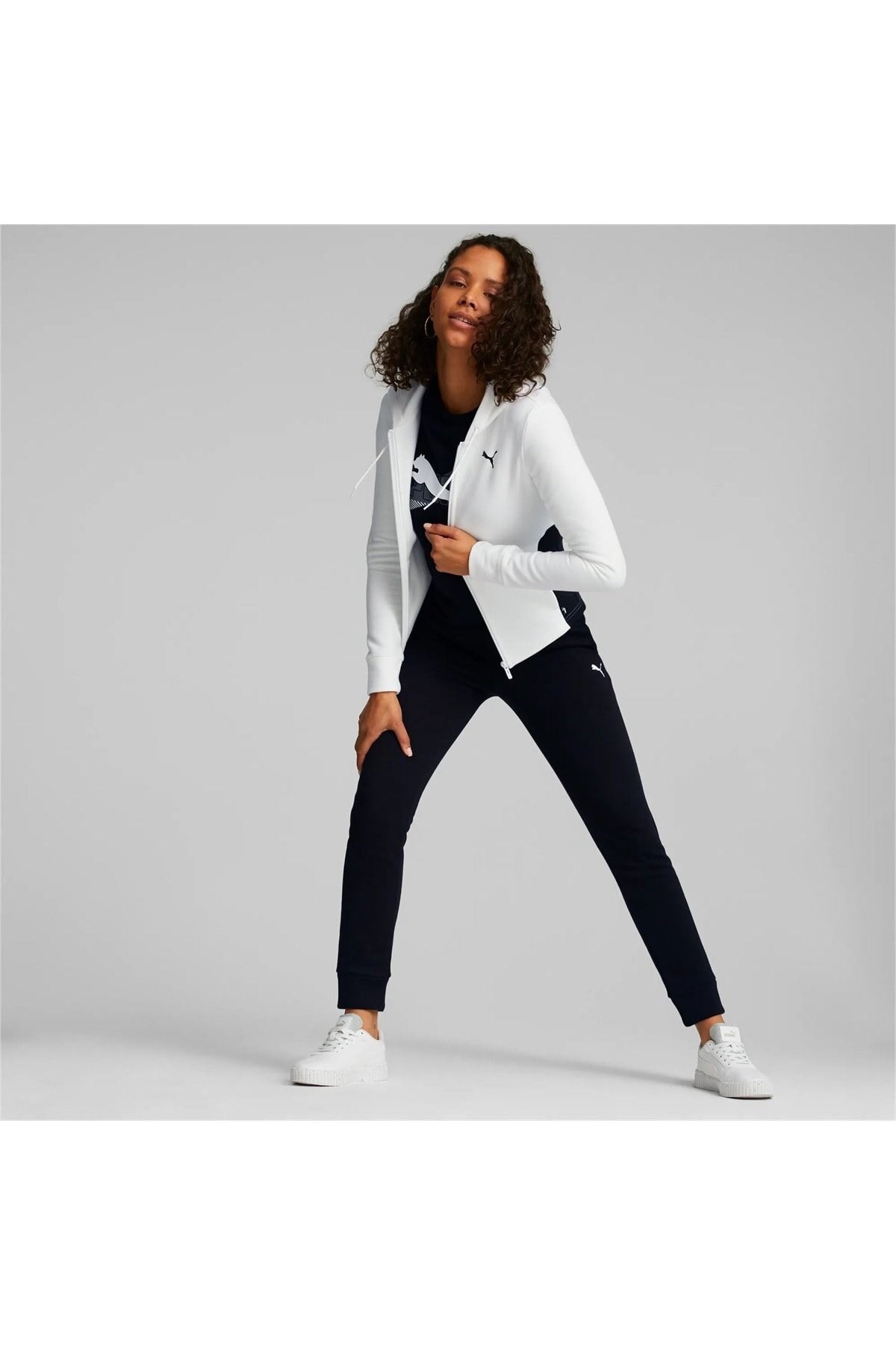 PUMAEşofman TakımPuma Classic Hooded Tracksuit FL cl Kadın Eşofman Takım 670022 02 White