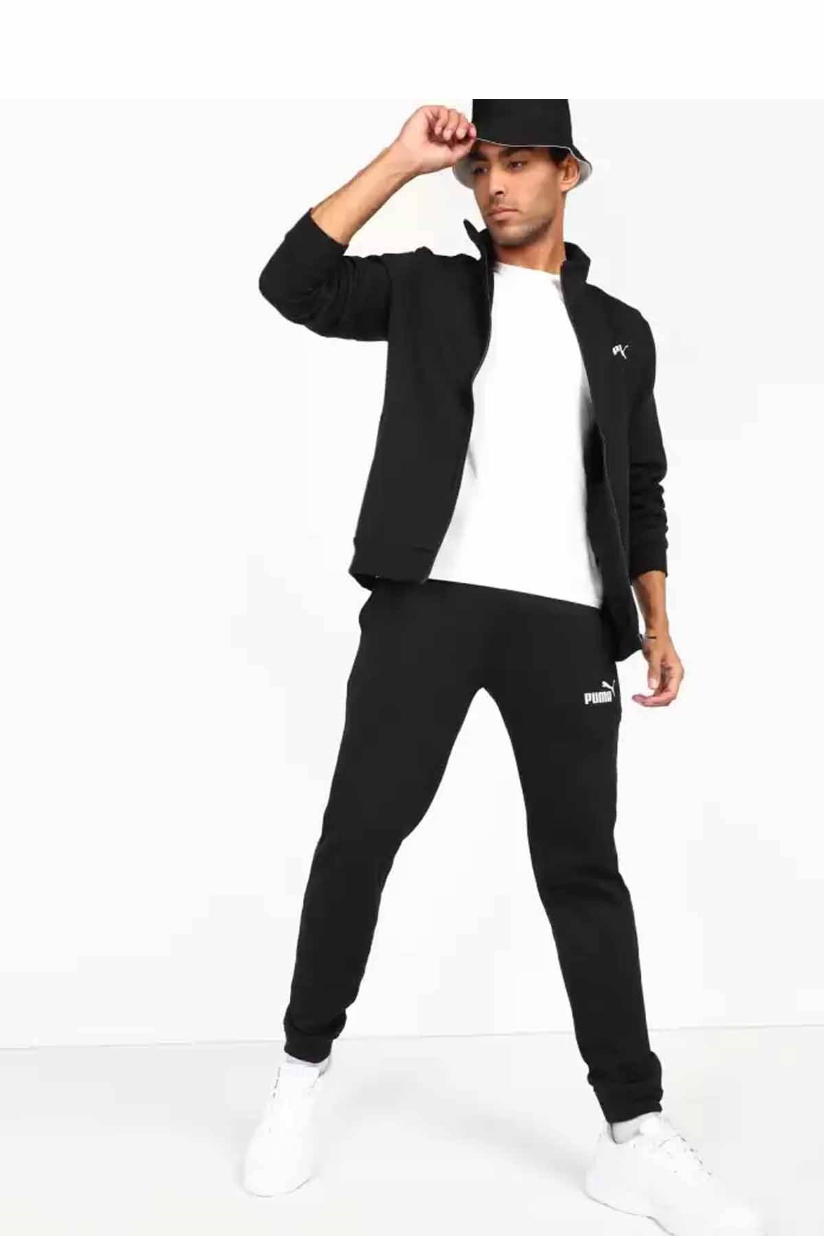 PUMAEşofman TakımPuma Clean Sweat Suit FL Erkek Eşofman Takım 585841 01 Black