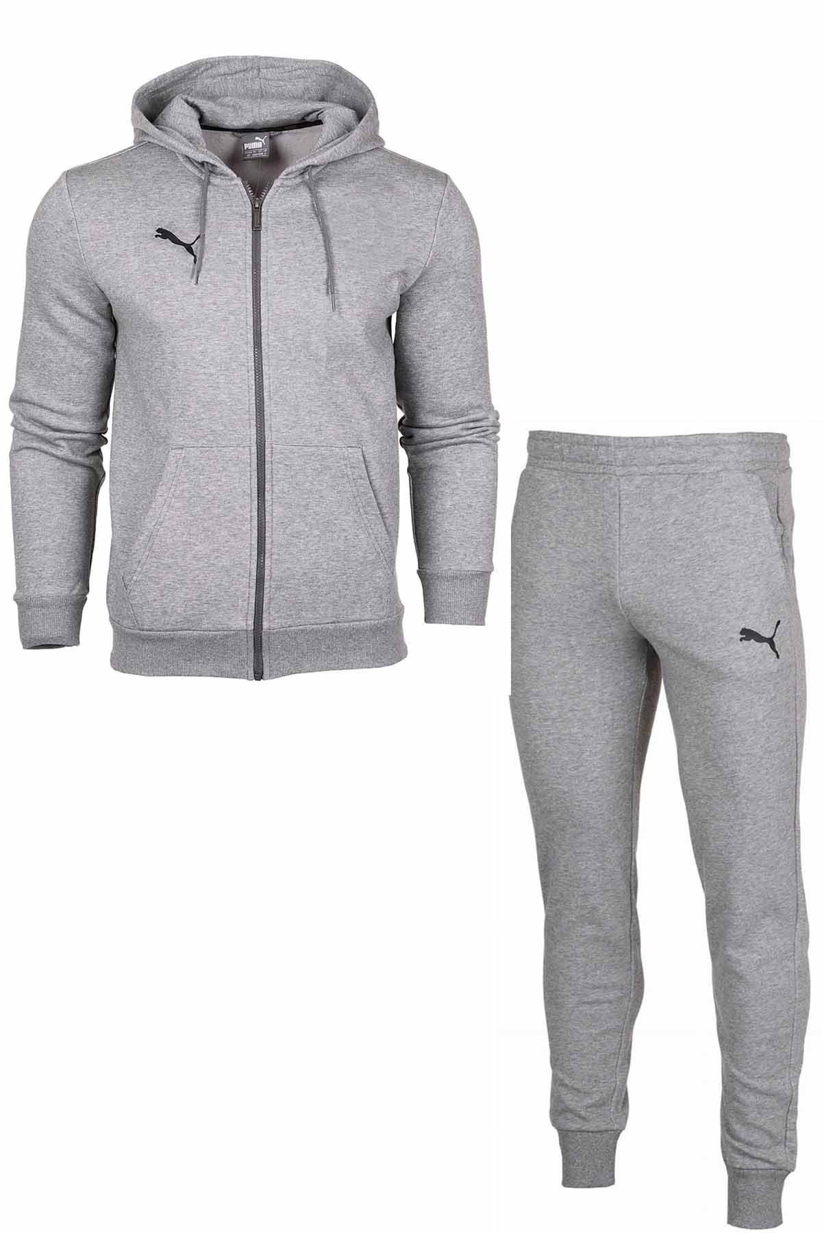 PUMAEşofman TakımPuma Pamuklu Alt Sweatshirt Erkek Eşofman Takım PMR1002 Gri