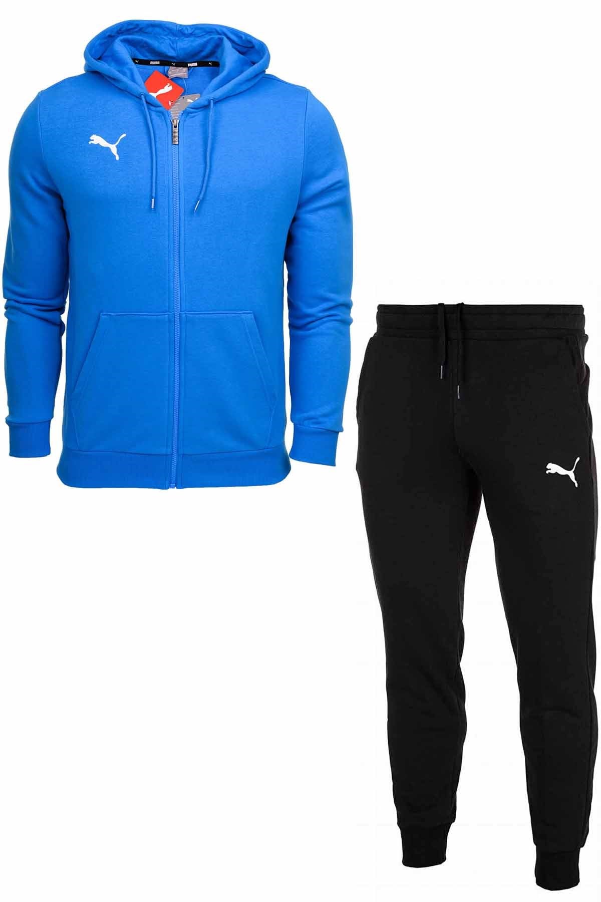 PUMAEşofman TakımPuma Pamuklu Alt Sweatshirt Erkek Eşofman Takım PMR1005 MAVİ