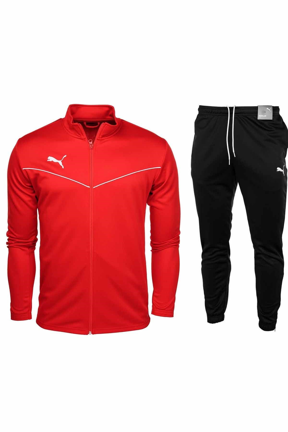 PUMAEşofman TakımPuma Team Rise Drycell Raşel Kumaş Erkek Eşofman Takım PMR3000 KIRMIZI