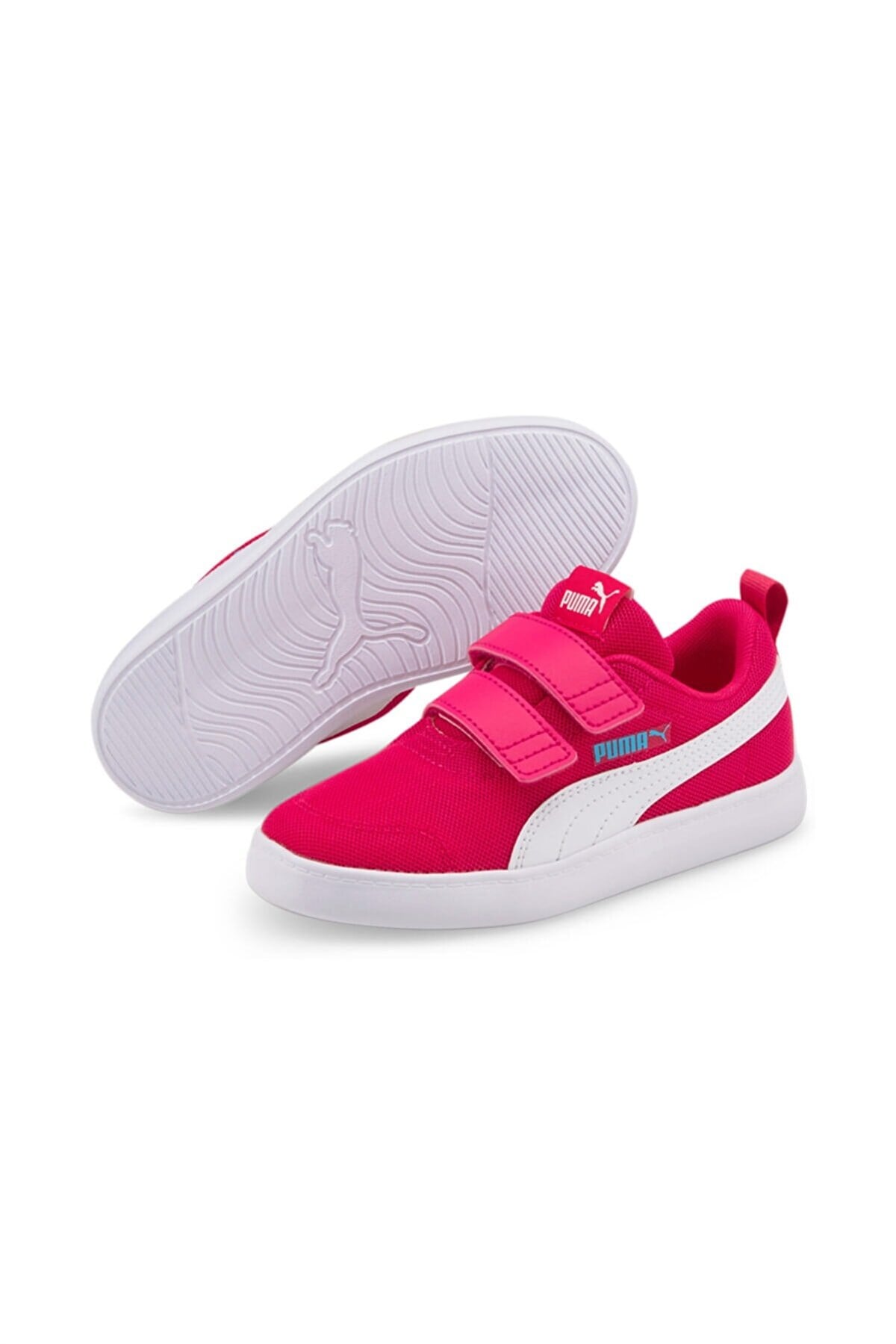 PUMAGünlük SporPuma Courtflex v2 Mesh Çocuk Günlük Spor Ayakkabı 371758-11 PEMBE