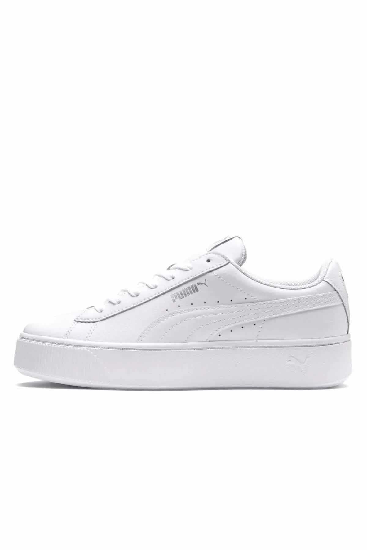 PUMAGünlük SporPuma Kadın Beyaz Yüksek Taban Sneakers Kadın Günlük Spor Ayakkabı PMR710 BEYAZ