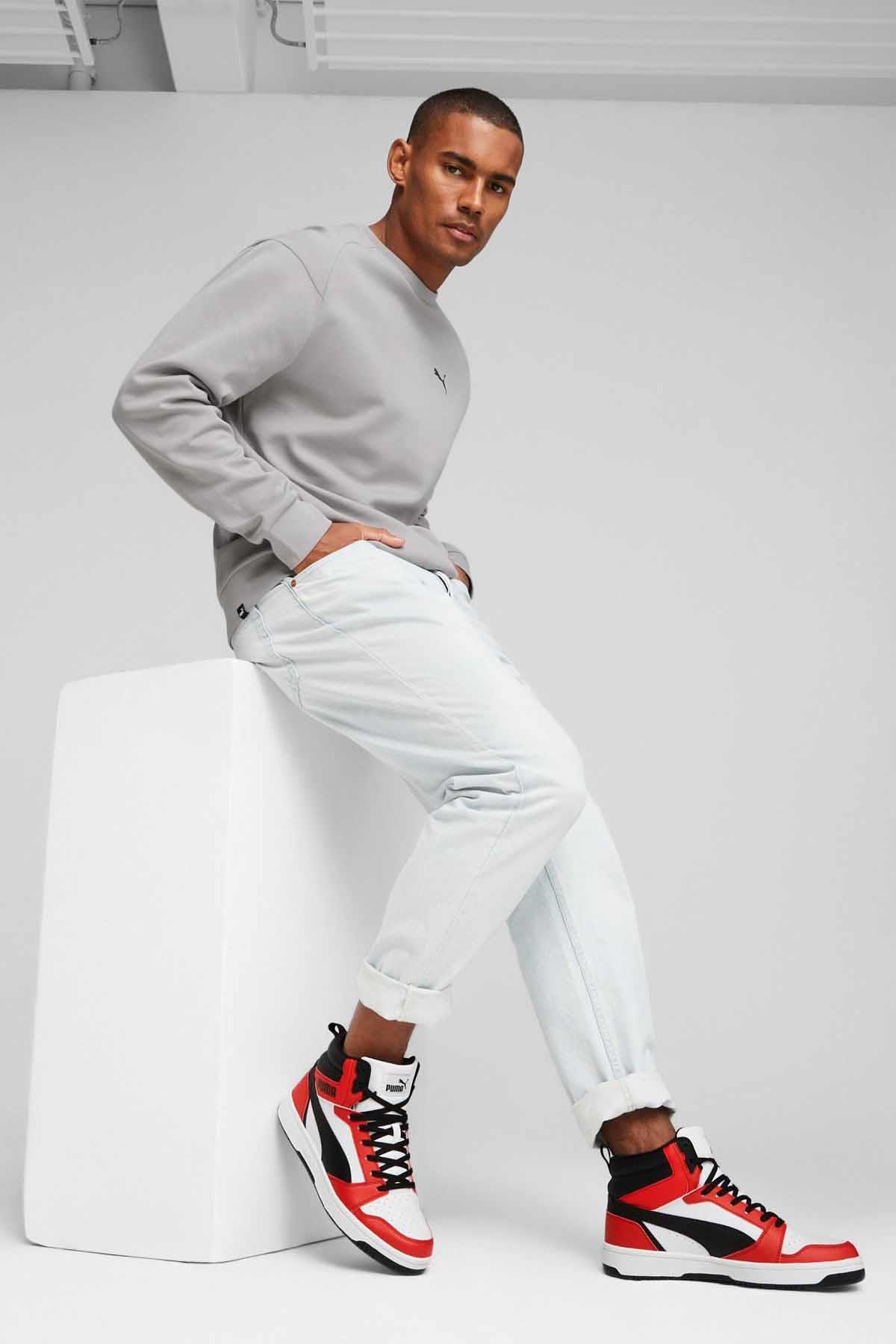 PUMAGünlük SporPuma Rebound V6 Unisex Günlük Spor Ayakkabı 392326-04 Siyah-Krmz