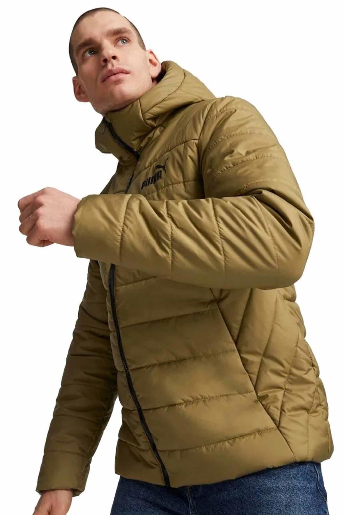 PUMAMontPuma Ess Hooded Padded Jacket Unisex Mont 848938-93-1 Kahverengi
