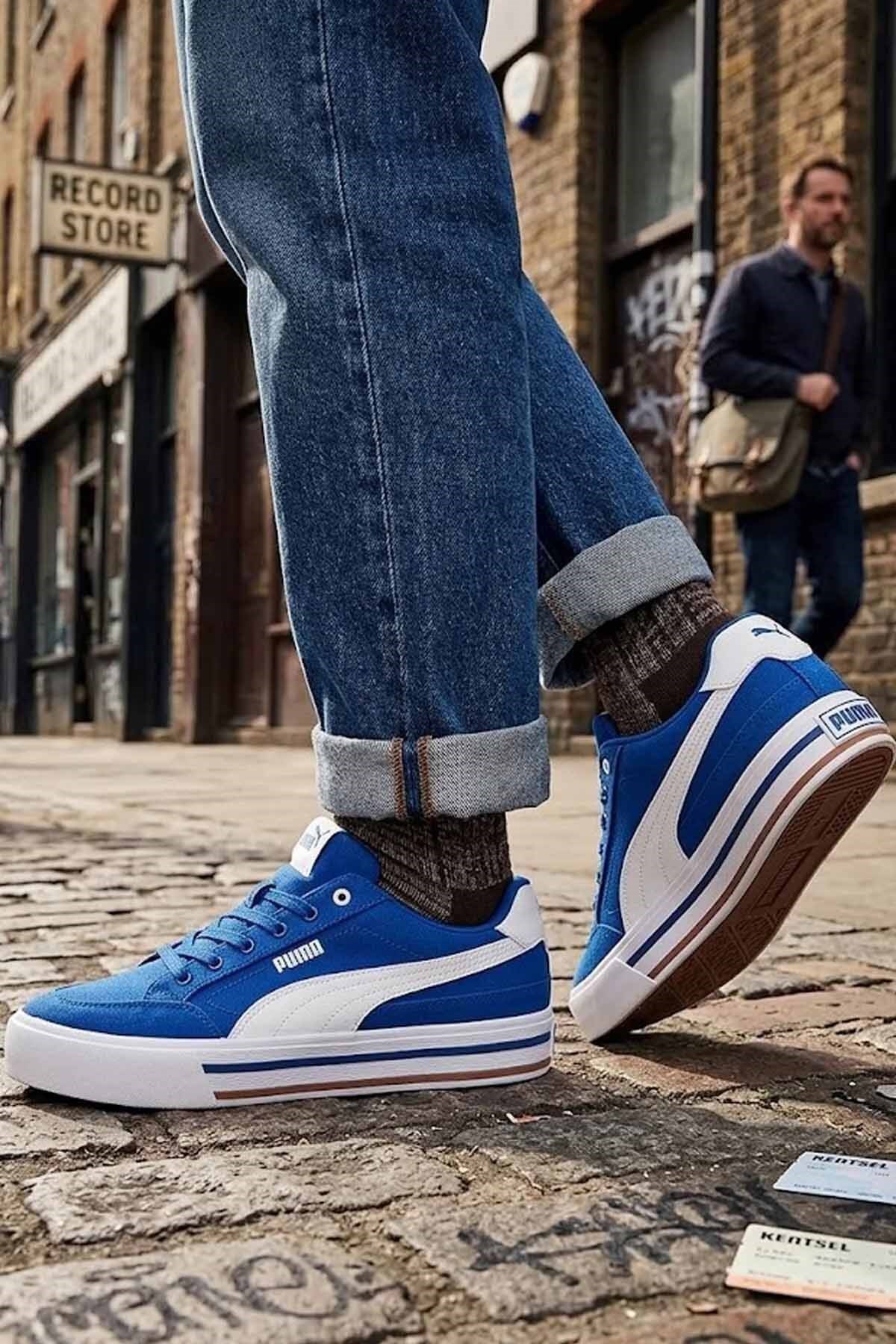 PUMASneakerPuma Court Classic Vulc FS Unisex Sneaker Ayakkabı 396353-24 Lacivert