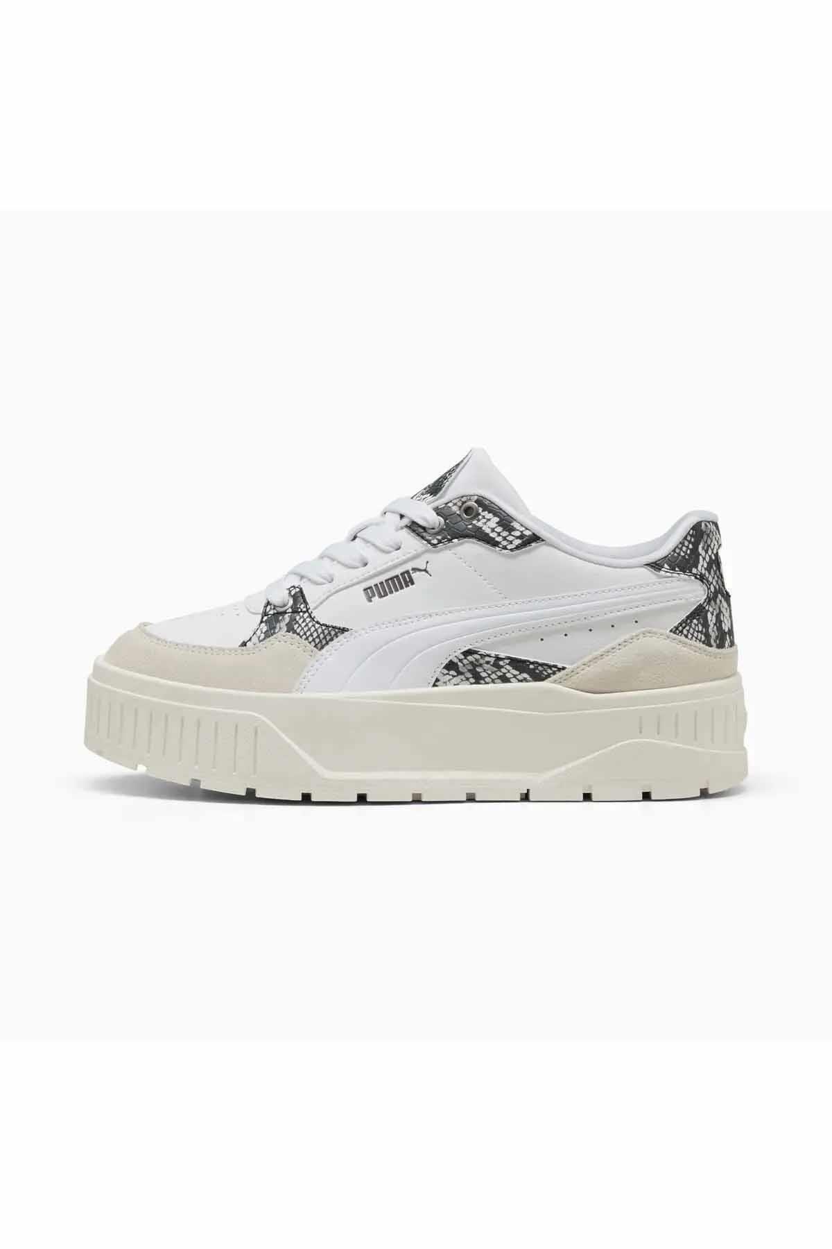 PUMASneakerPuma Karmen II Idol Snake Chic Kadın Sneaker Ayakkabı 400395-01 BEYAZ