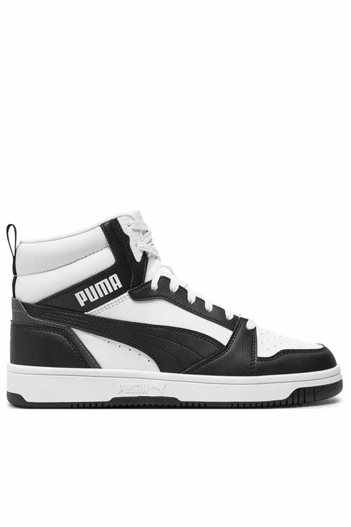 PUMASneakerPuma Rebound V6 Mid Jr Unisex Sneaker Ayakkabı 393831-01 BEYAZ-SYH