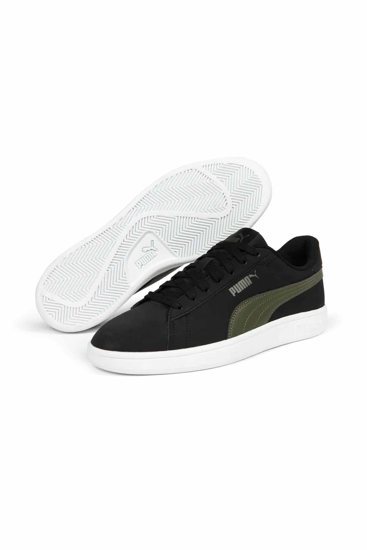 PUMASneakerPuma Smash 3.0 Buck Unisex Sneaker Ayakkabı 392336-07 Siyah