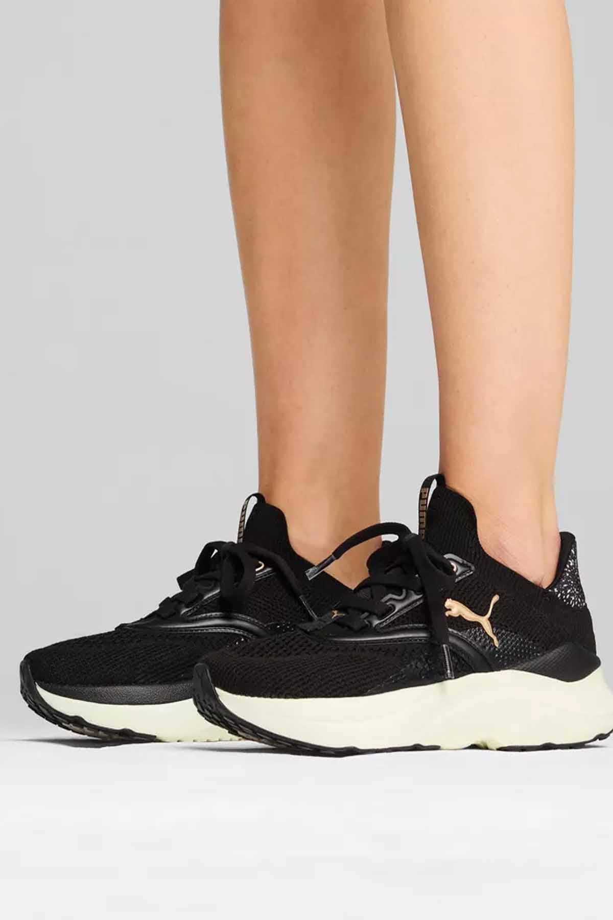 PUMASneakerPuma Softride Mayve Leopard Wns Kadın Sneaker Ayakkabı 310162-01 SIYAH