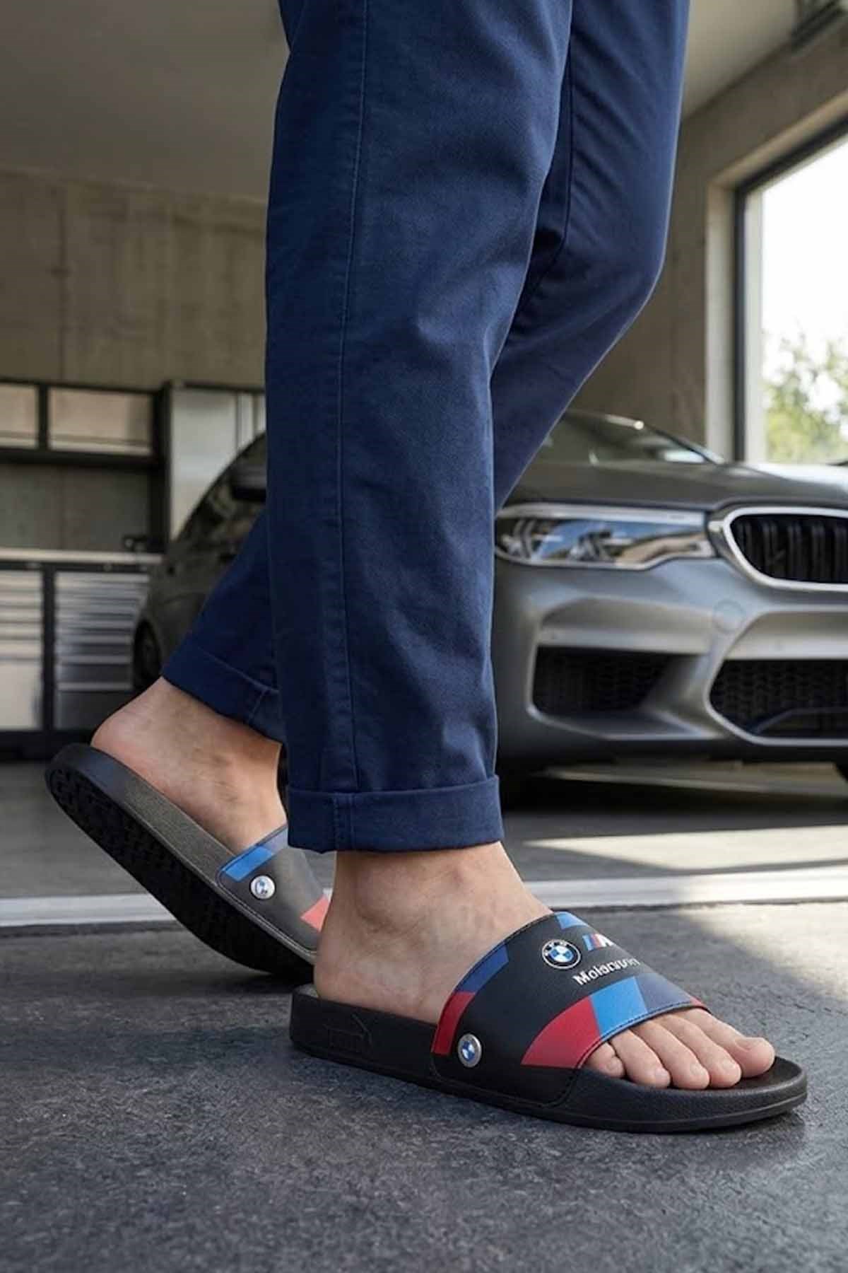 PUMATerlikPuma BMW MMS Leadcat 2.0 Logo Unisex Terlik Ayakkabı 309206-01 Siyah