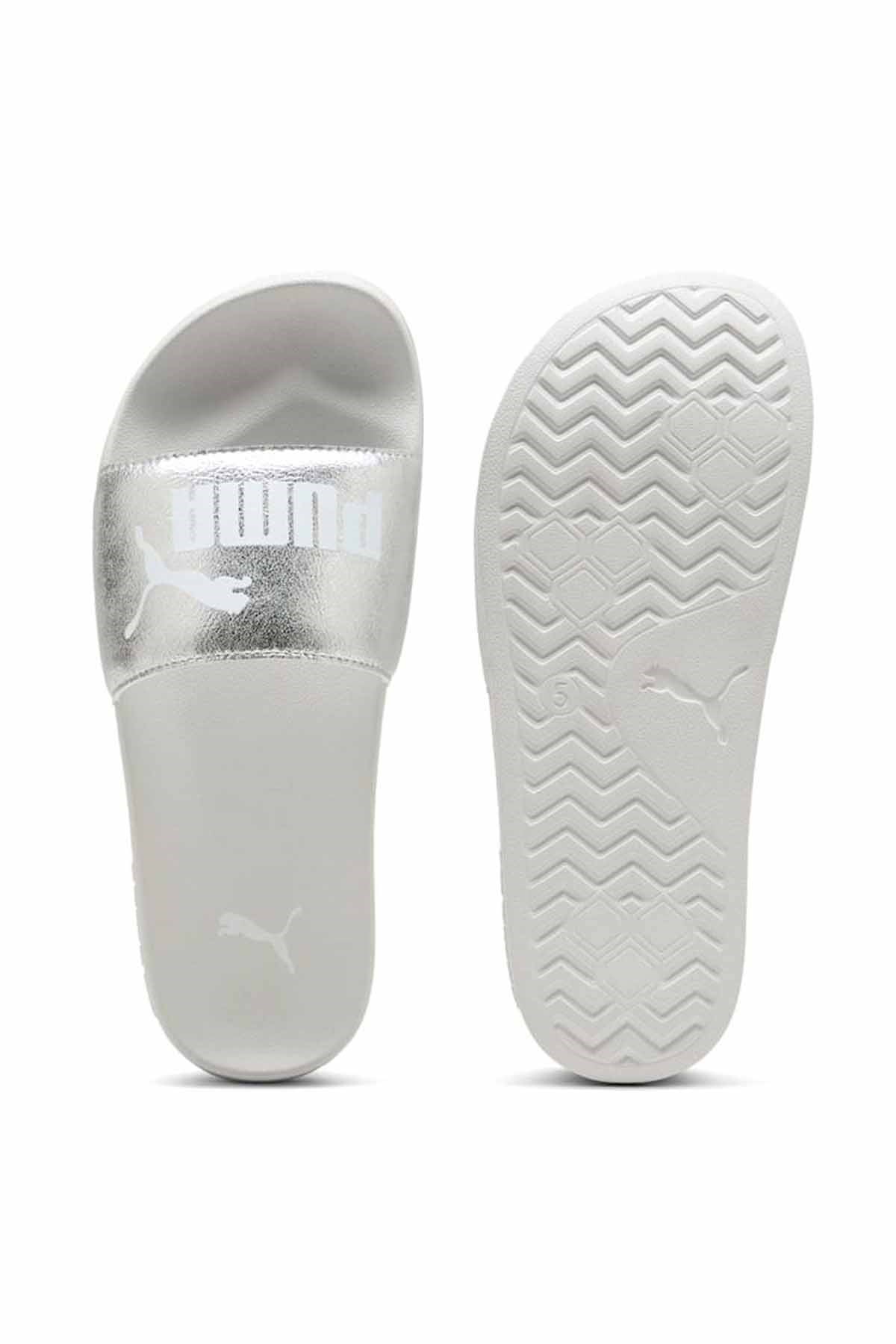PUMATerlikPuma Leadcat 2.0 Metallic Whisper Kadın Terlik Ayakkabı 404847-02 Gri