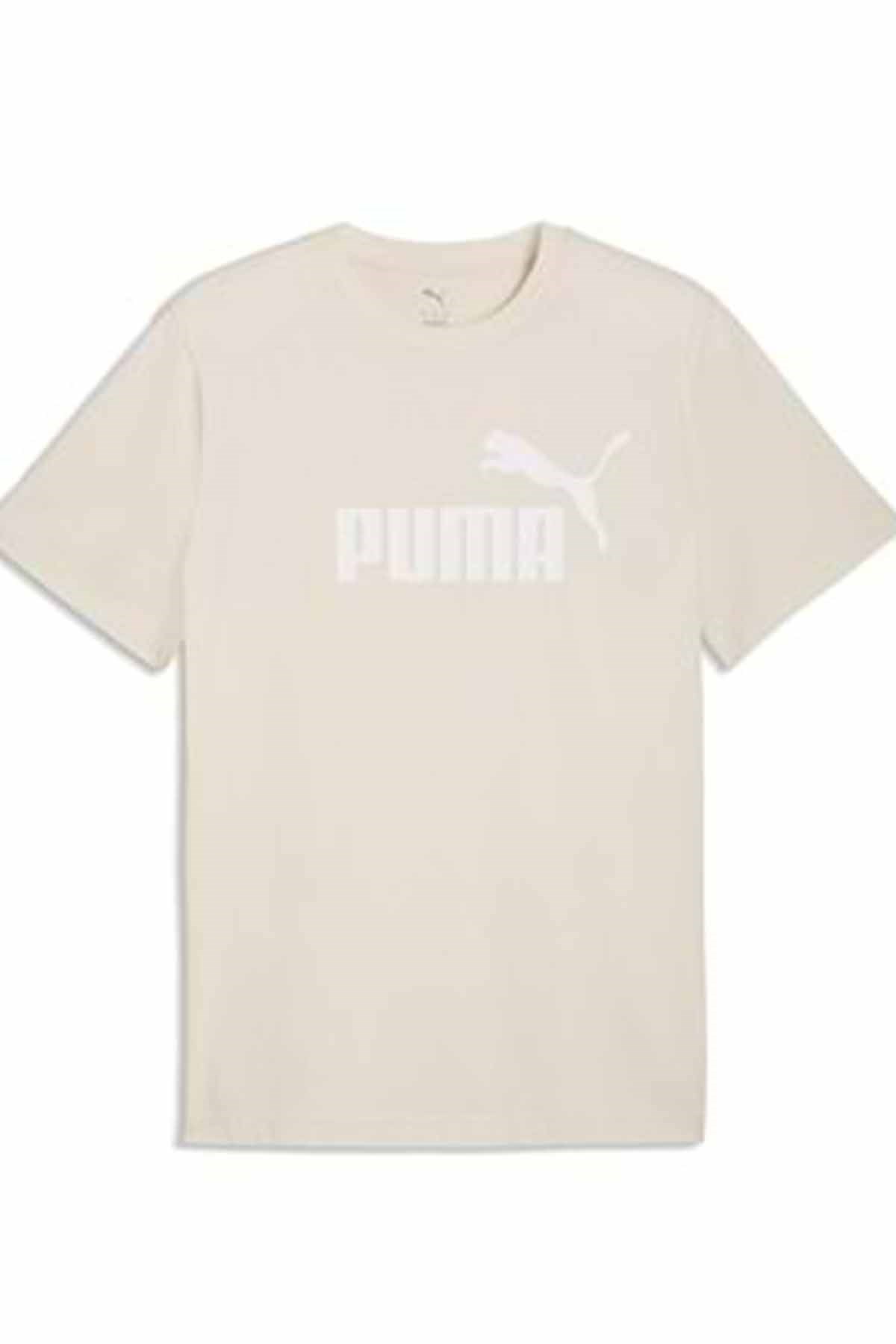 PUMATişörtPuma ESS No. 1 Logo Tee (s) Erkek Tişört 682533-87 Bej