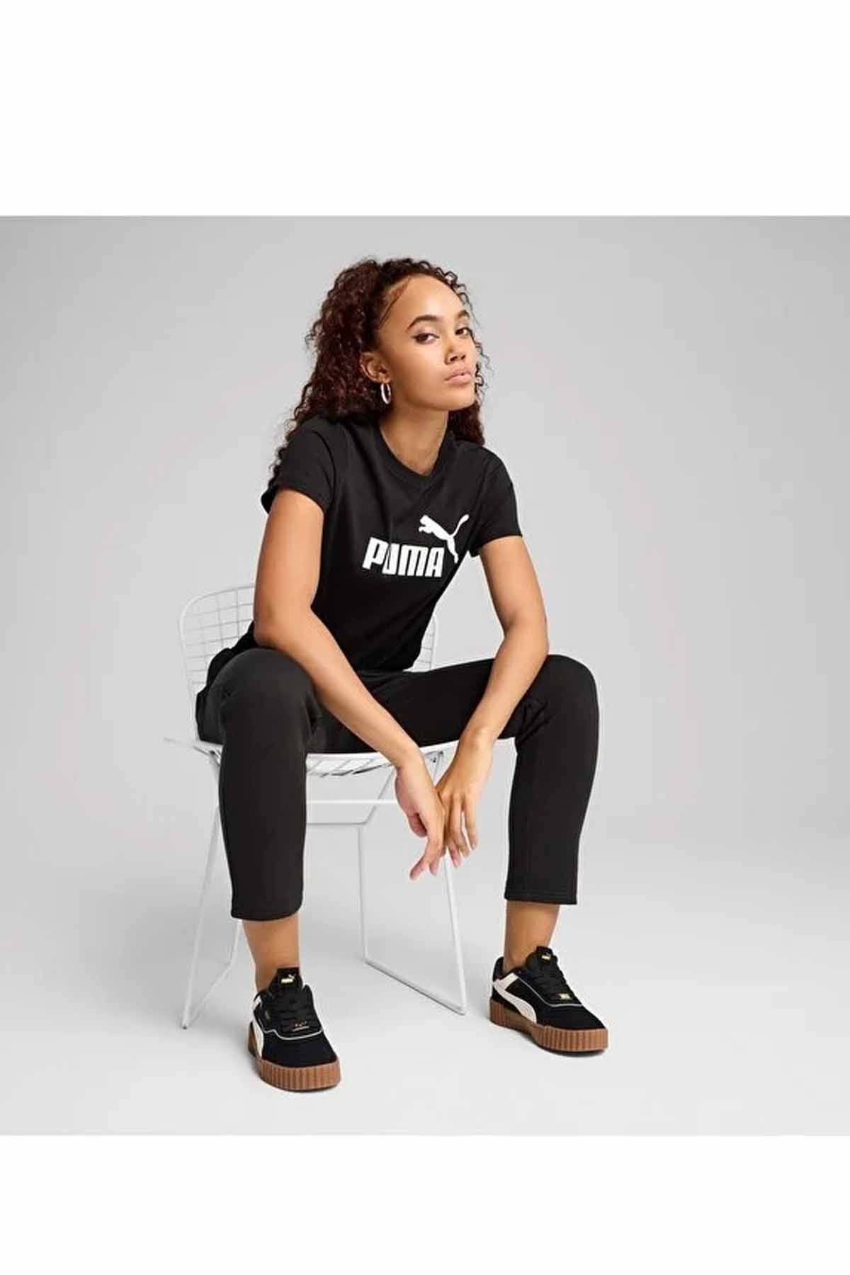 PUMATişörtPuma ESS No. 1 Logo Tee Kadın Tişört 682370-01 Siyah