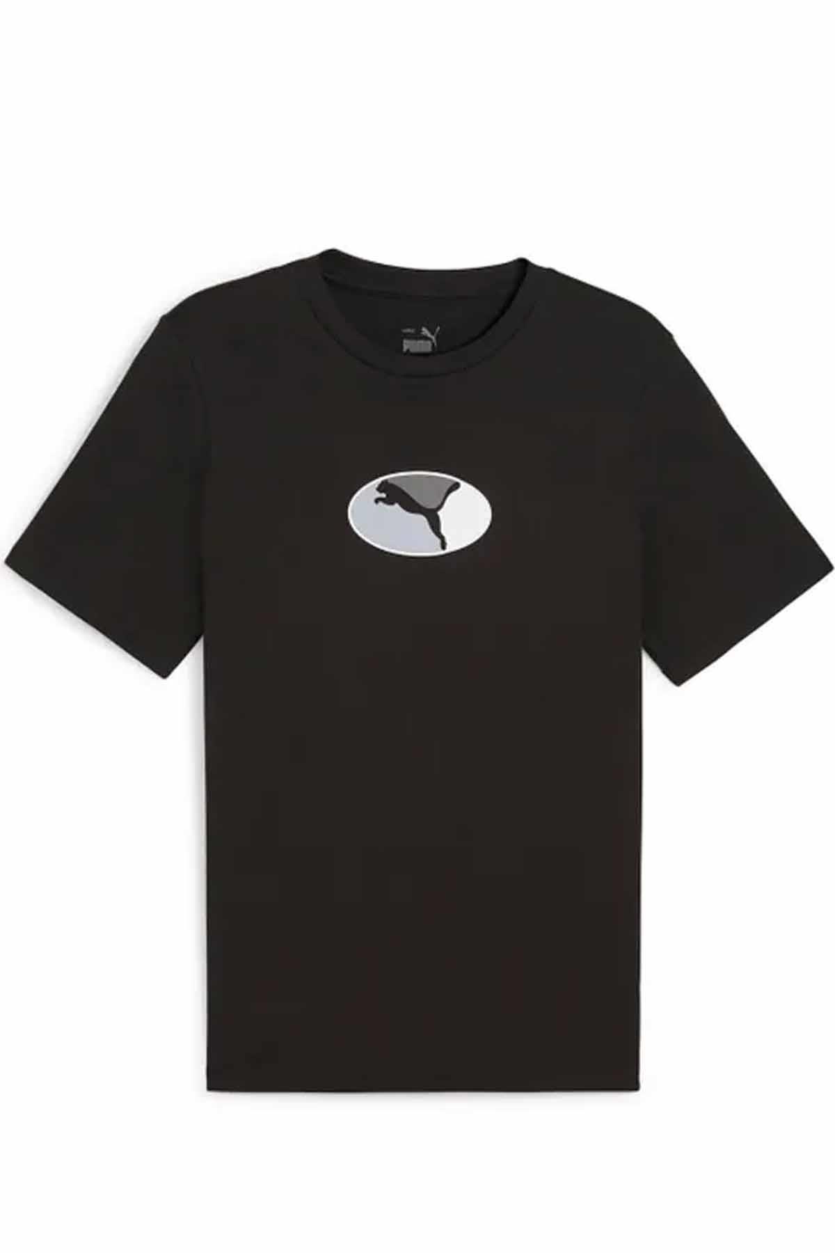 PUMATişörtPuma GRAPHICS Execution Tee-PUMA Black Erkek Tişört 680183-01 SIYAH