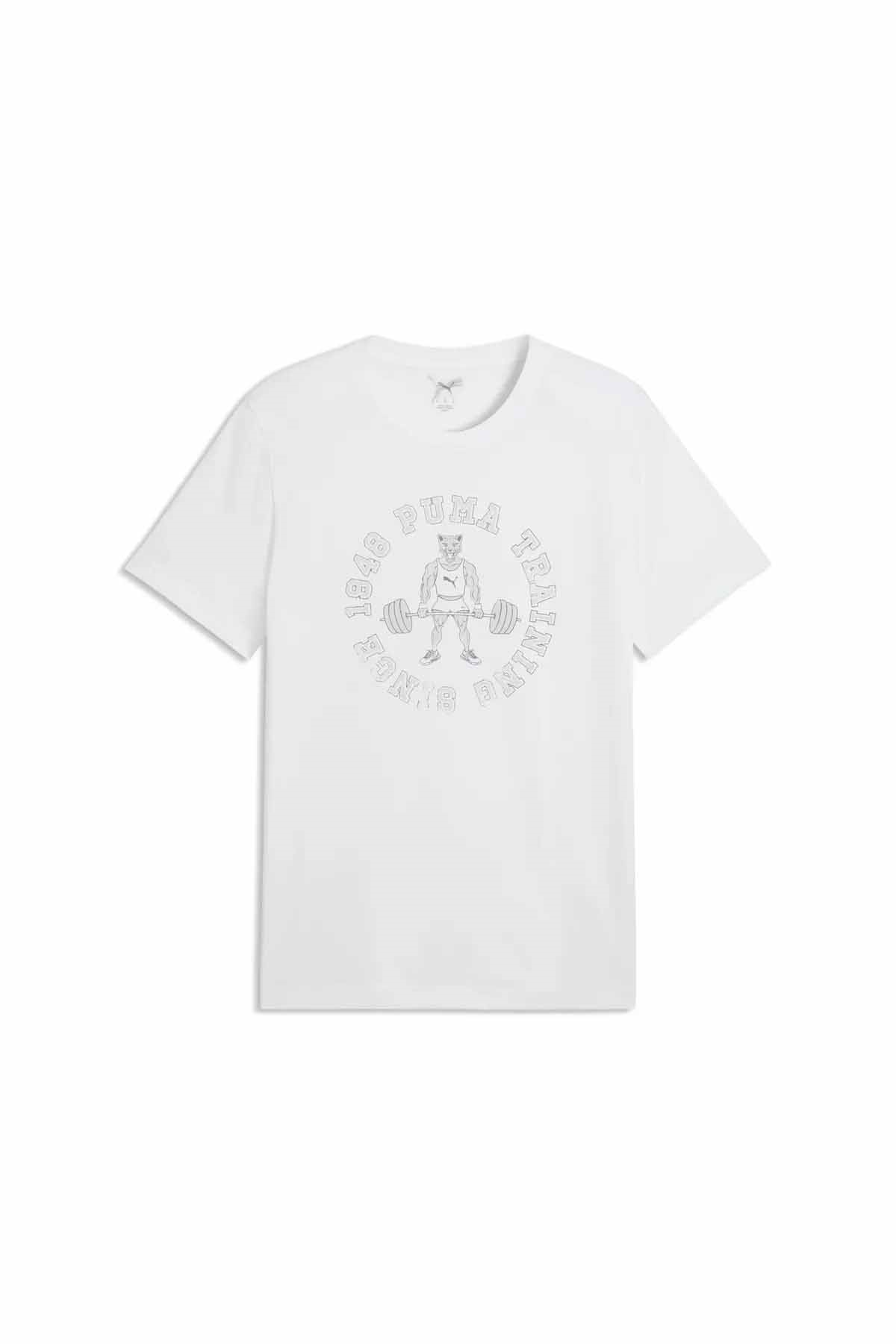 PUMATişörtPuma M GRAPHIC TEE 2 Erkek Tişört 528531-02 Beyaz