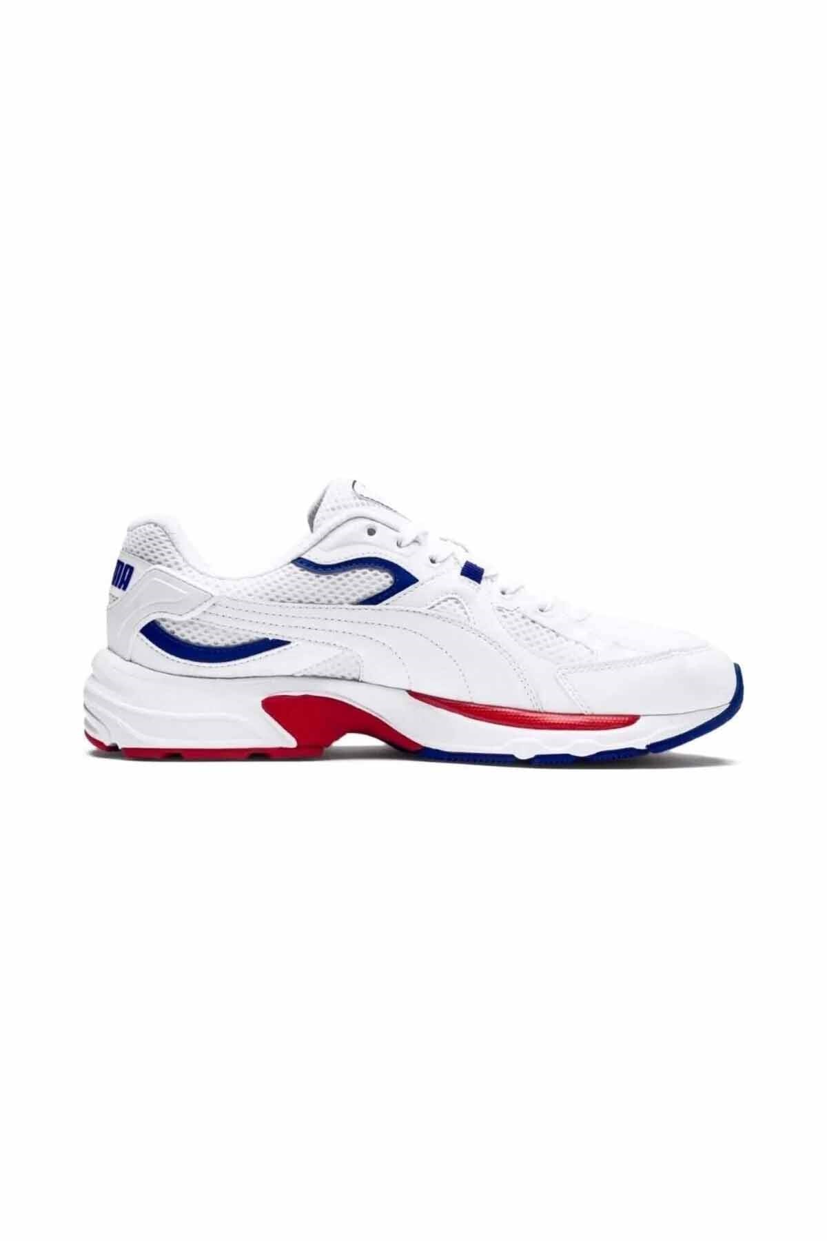 PUMAYürüyüş KoşuPuma Axis Erkek Yürüyüş Koşu Ayakkabı 370287-02 beyaz/krmz