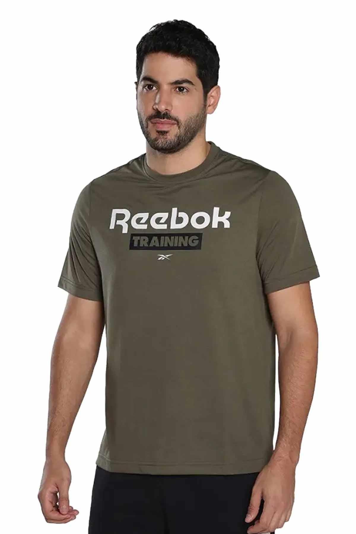 REEBOKTişörtReebok Rbk Training Gfx Ss Tee Erkek Tişört 100071006Haki