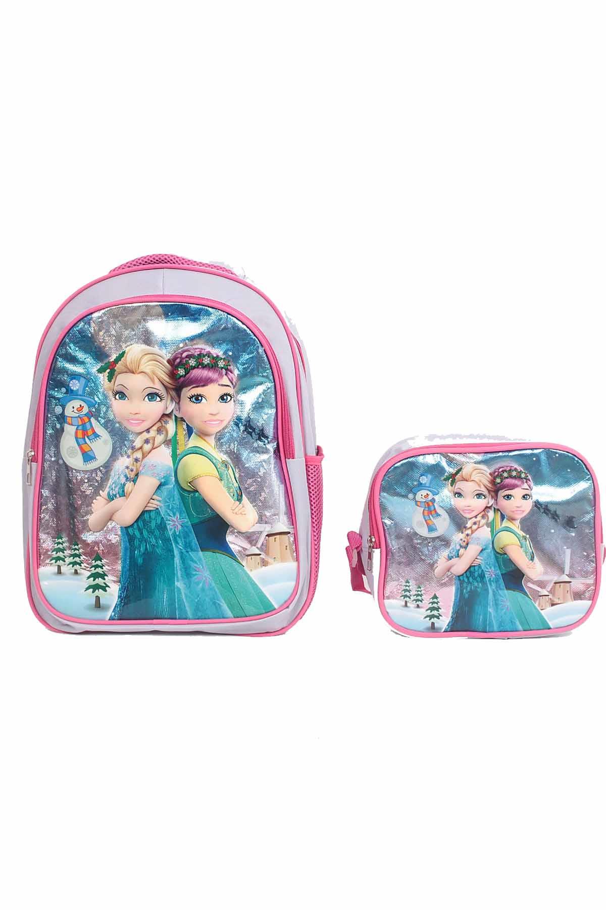 REKOR SPOROkul ÇantasıRS İlk Okul Çantası Beslenme Çantalı Holigram Baskı 41x15x14 Unisex Okul Çantası RS-0023Çok Renkli