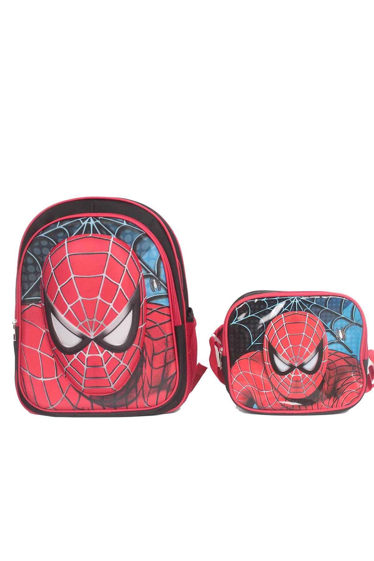 REKOR SPOROkul ÇantasıRS İlk Okul Çantası Beslenme Çantalı 3D Baskılı 38x15x14 Unisex Okul Çantası RS-0030Çok Renkli
