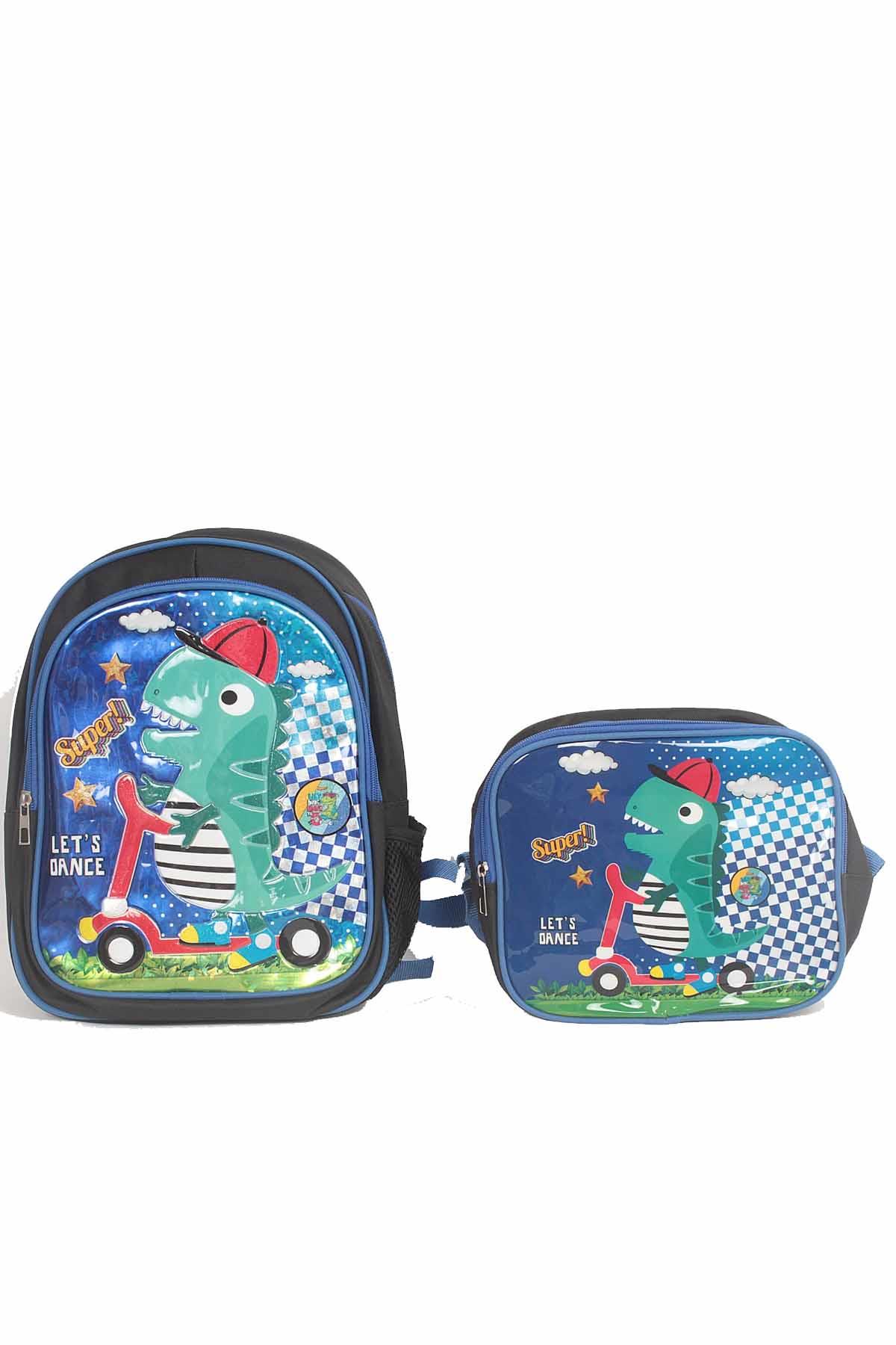 REKOR SPOROkul ÇantasıRS İlk Okul Çantası Beslenme Çantalı 3D 35x15x12Cm Unisex Okul Çantası RS-0042Çok Renkli