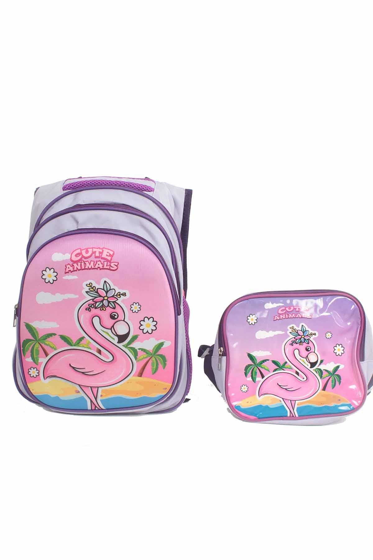 REKOR SPORSırt ÇantasıRS İlk Okul Çantası 3 Gözlü Beslenme Çantalı 38x28x20 Cm Unisex Sırt Çantası RS-0010Çok Renkli