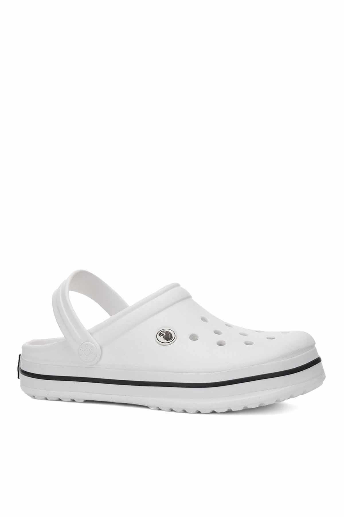 REKOR SPORTerlikUnisex Deniz Havuz Sabo Doktor Hemşire Hastane Comfort Günlük Terlik Sandalet Unisex Terlik Ayakkabı R-S 214-BYZBEYAZ